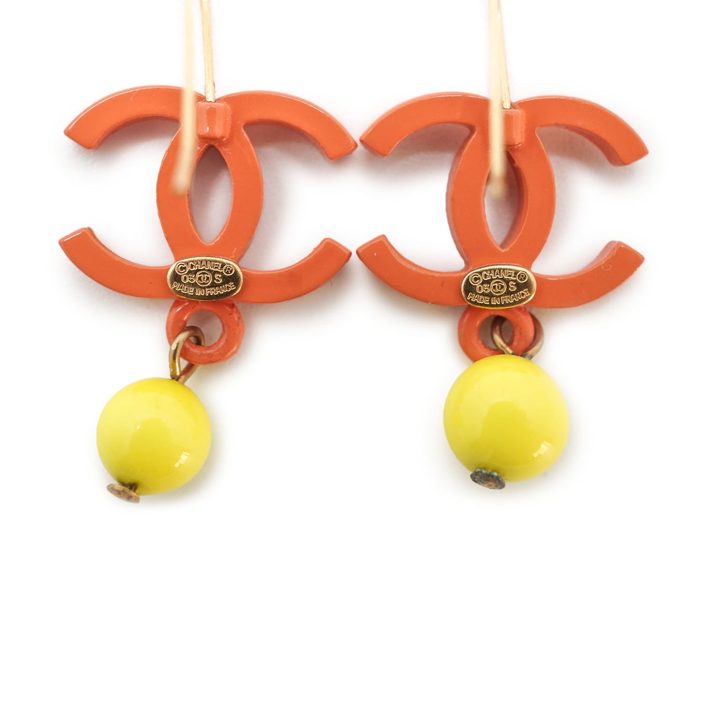 CC Logo Drop Earrings