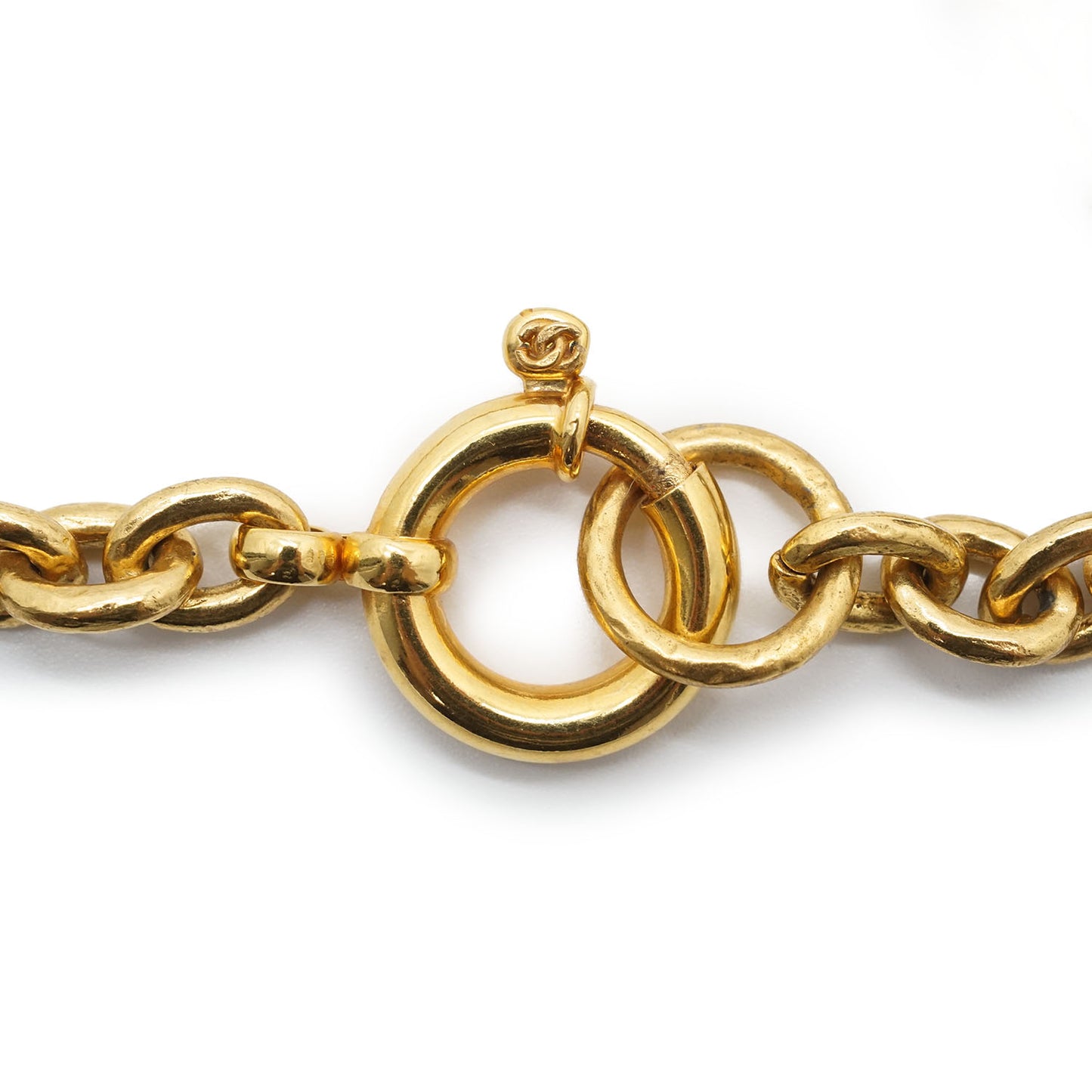 CC Logo Filigree Cut-out Chain Necklace GP
