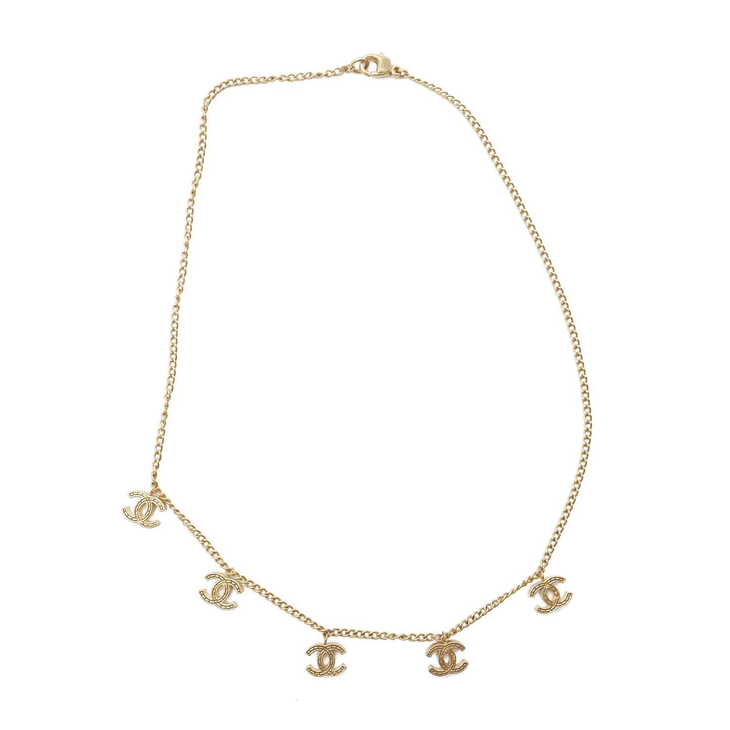 CC Logo Charm Chain Necklace GP