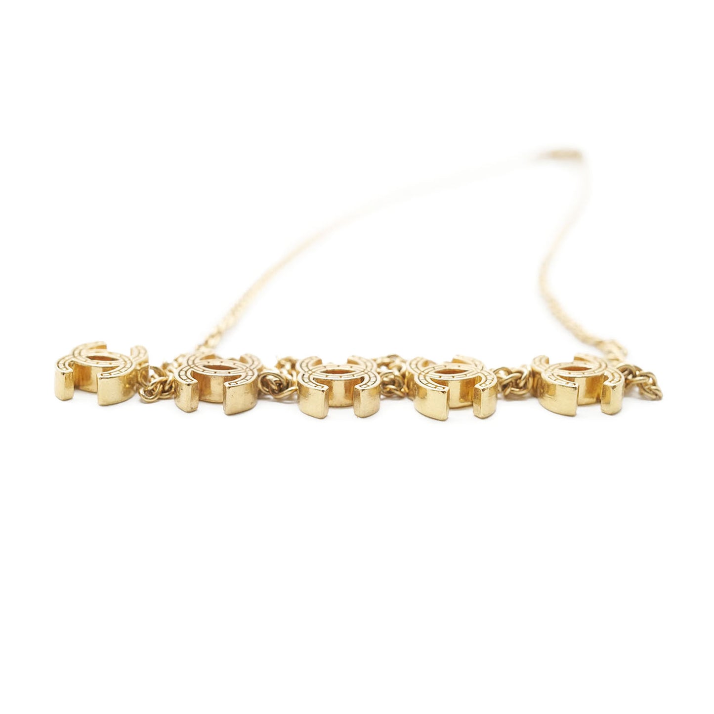 CC Logo Charm Chain Necklace GP