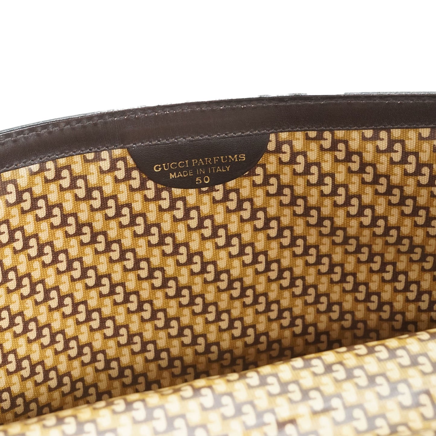 Vintage Gucci Parfums Sherry Line Suede Clutch Bag