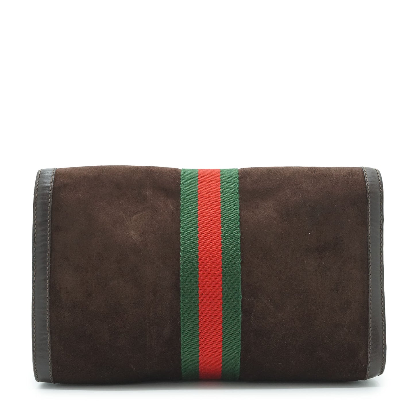 Vintage Gucci Parfums Sherry Line Suede Clutch Bag