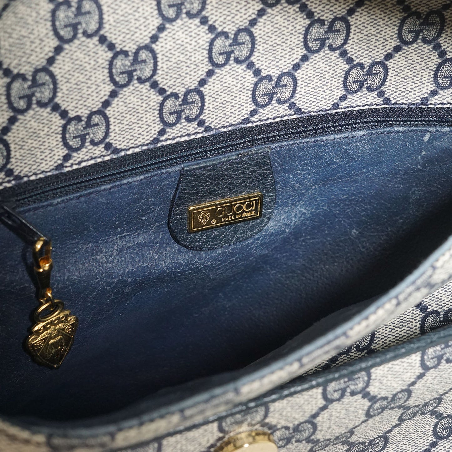 Vintage GG Supreme Coated Canvas Shoulder Bag