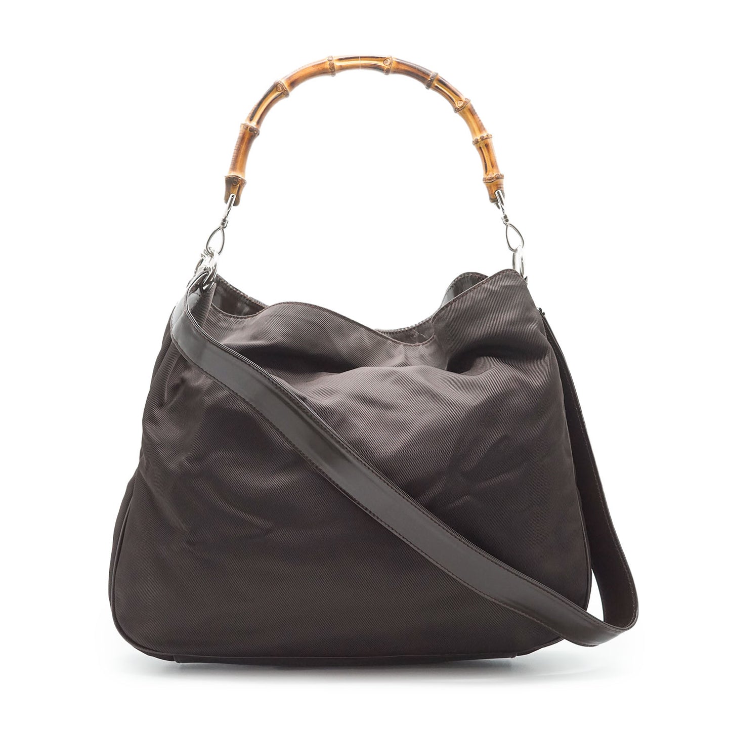 Bamboo Nylon 2way Shoulder Bag
