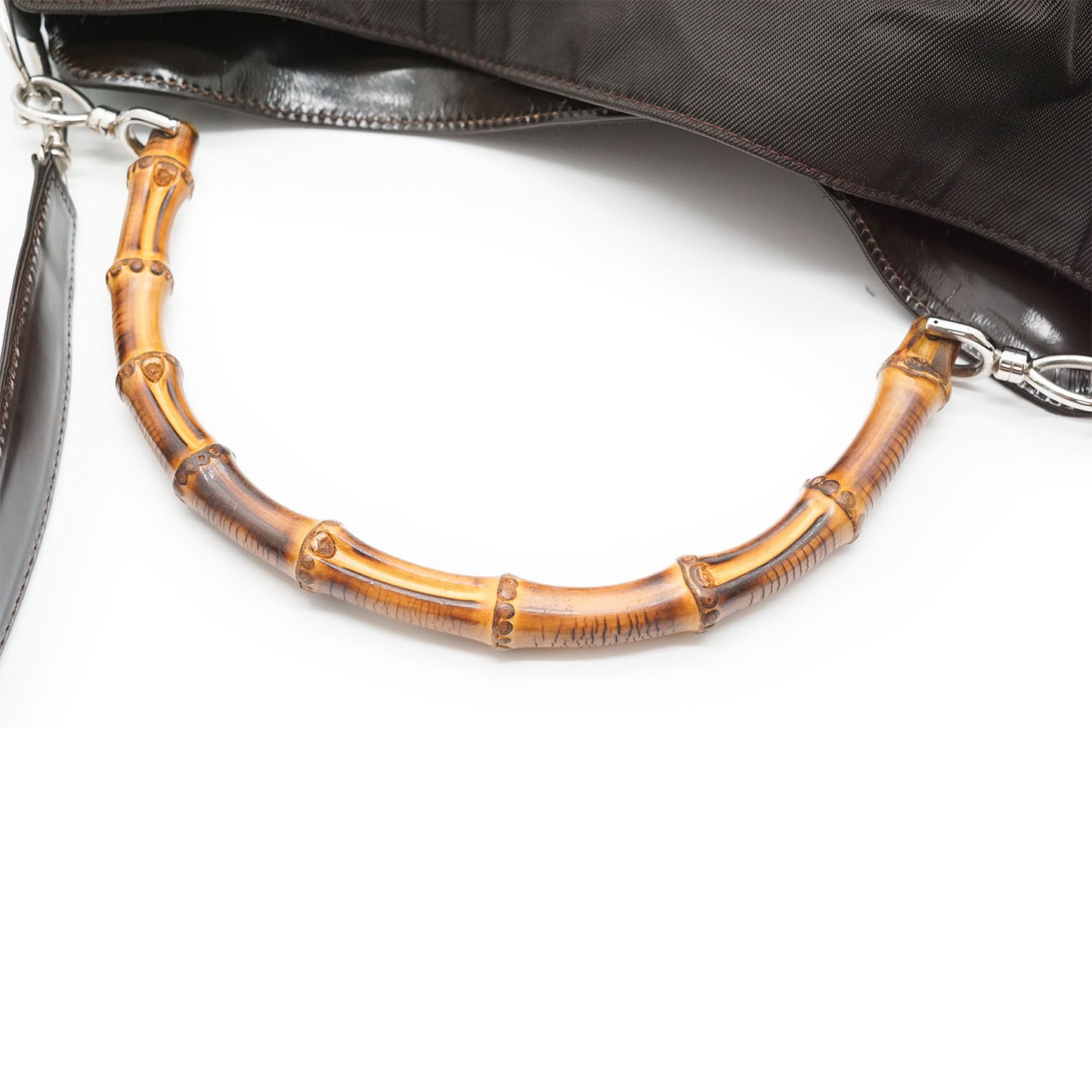Bamboo Nylon 2way Shoulder Bag