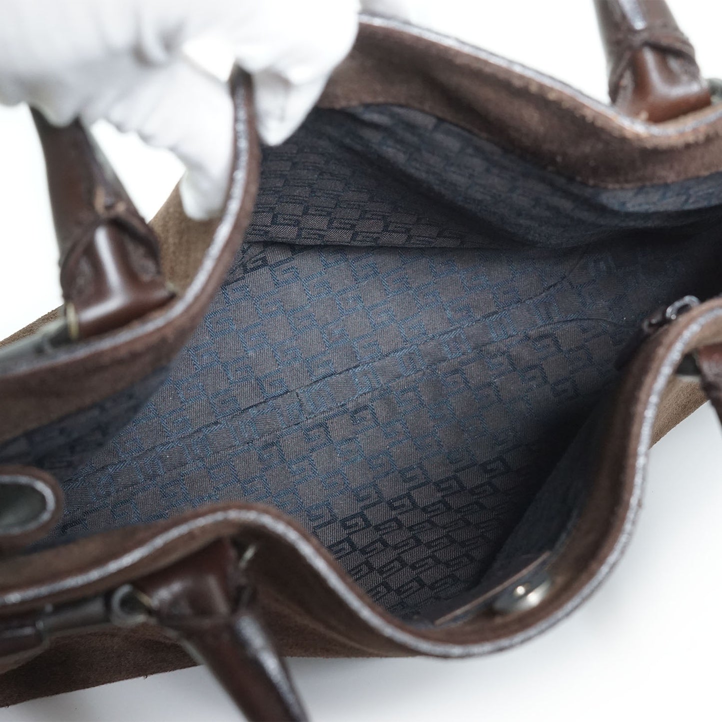 Suede Horsebit Tote