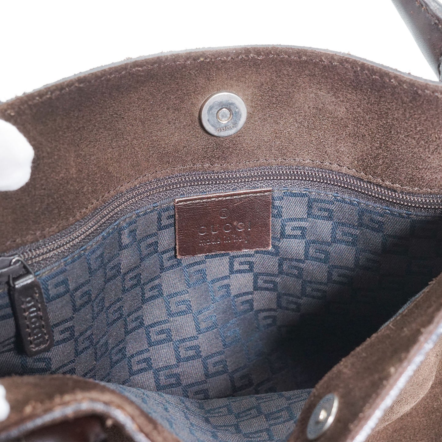 Suede Horsebit Tote