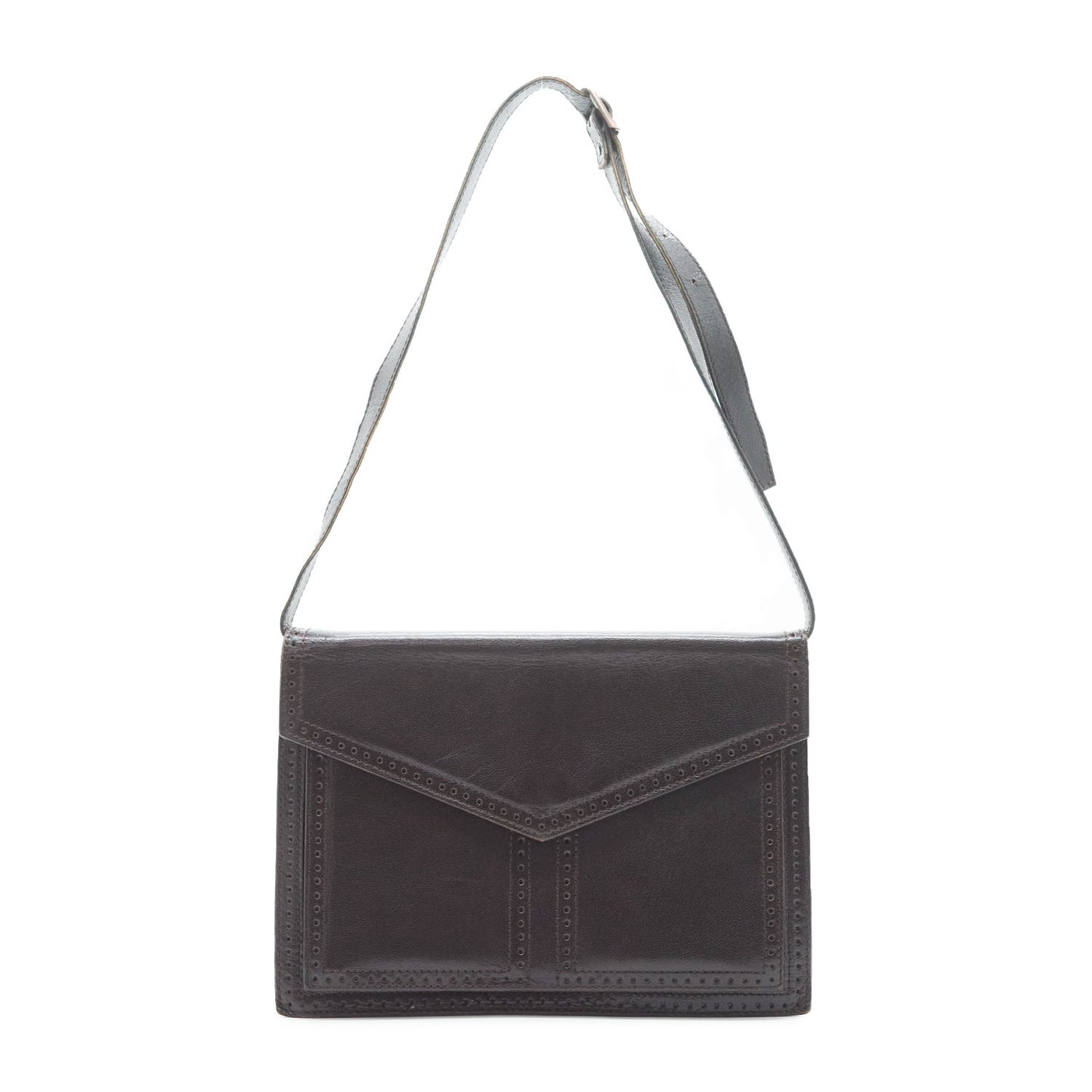 Vintage Cut-out Trim Shoulder Bag