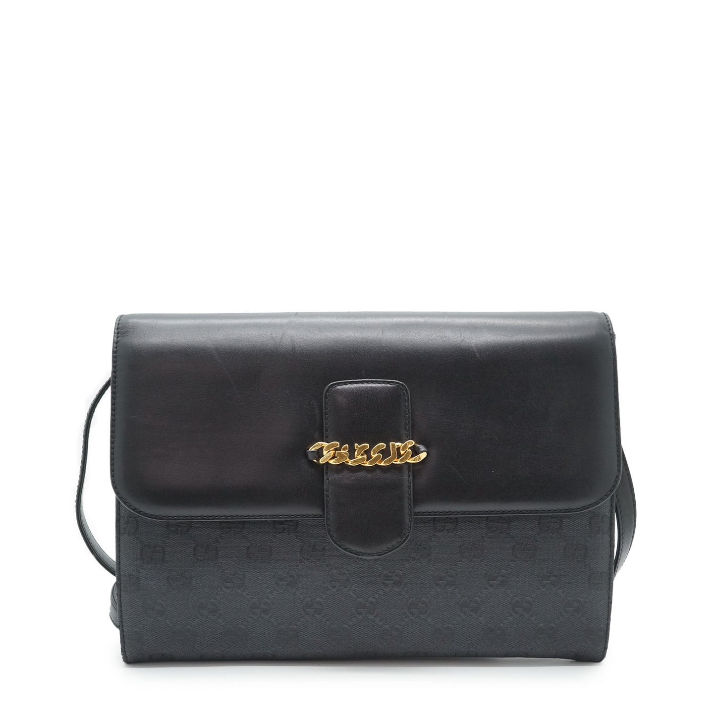 Vintage GG Canvas Flap Shoulder Bag
