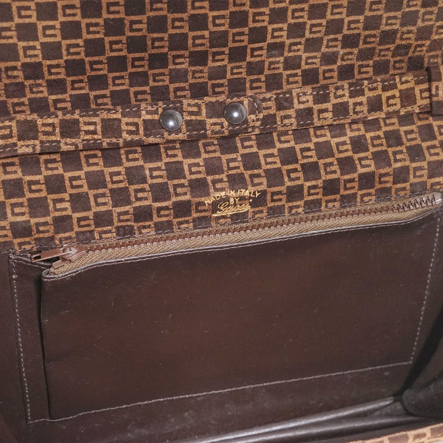 Vintage Sherry Line G Monogram Chain Shoulder Bag