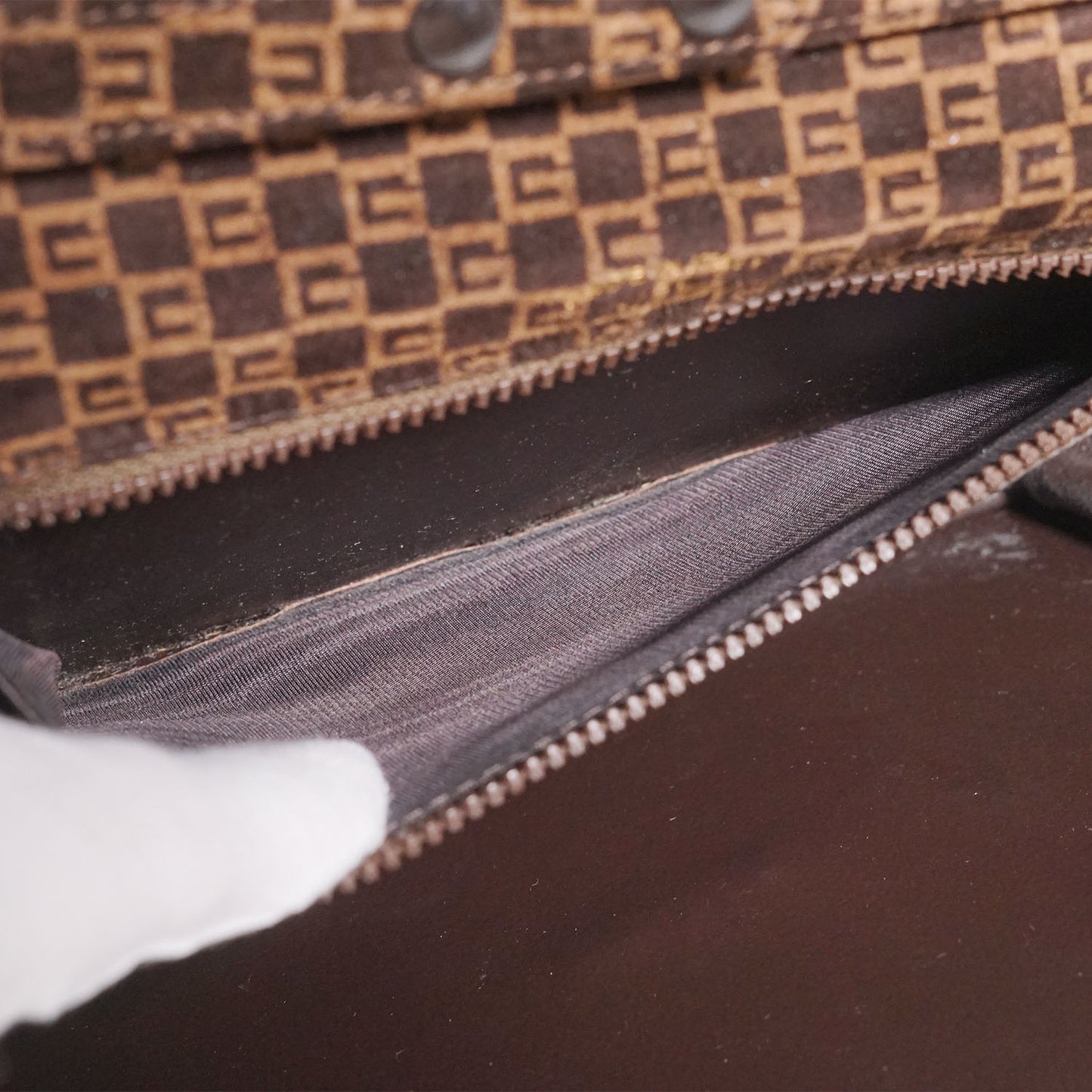 Vintage Sherry Line G Monogram Chain Shoulder Bag