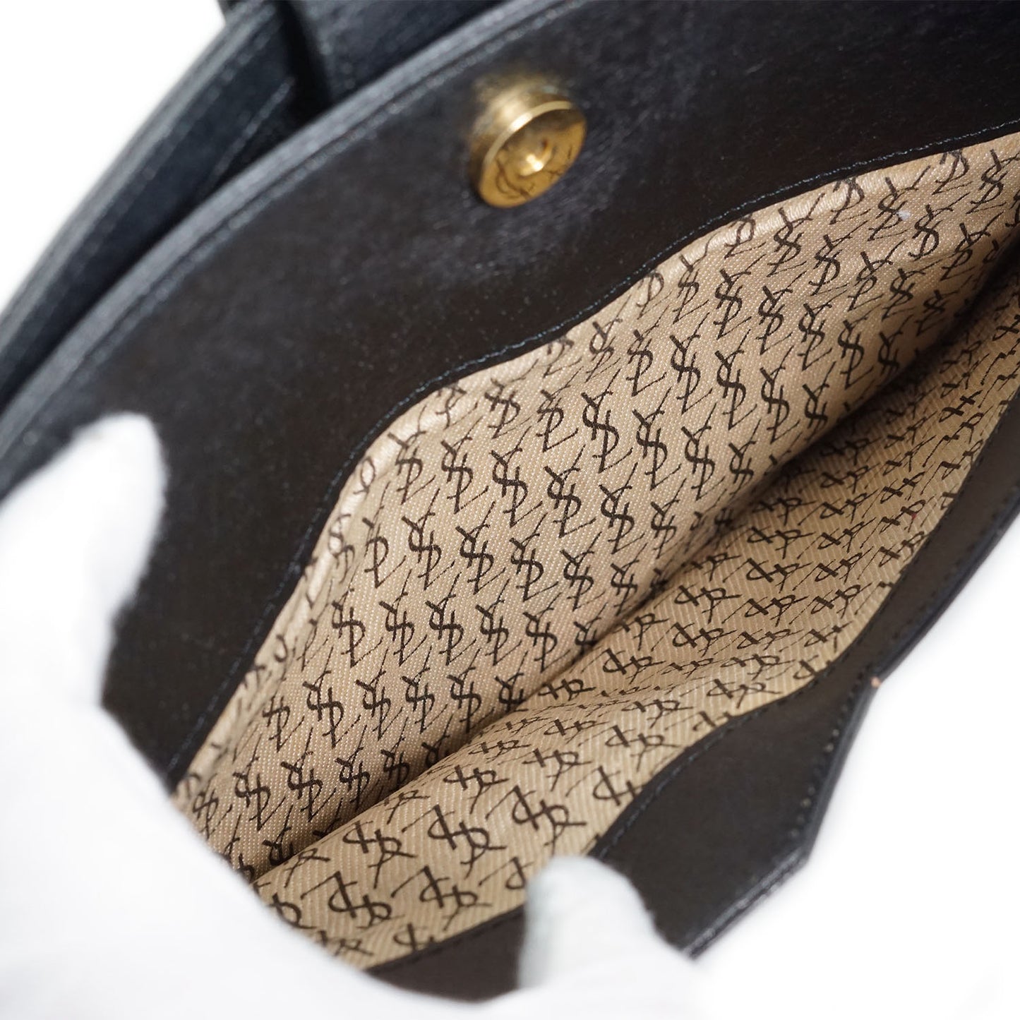 Y-Stitch Detail Vintage Clutch