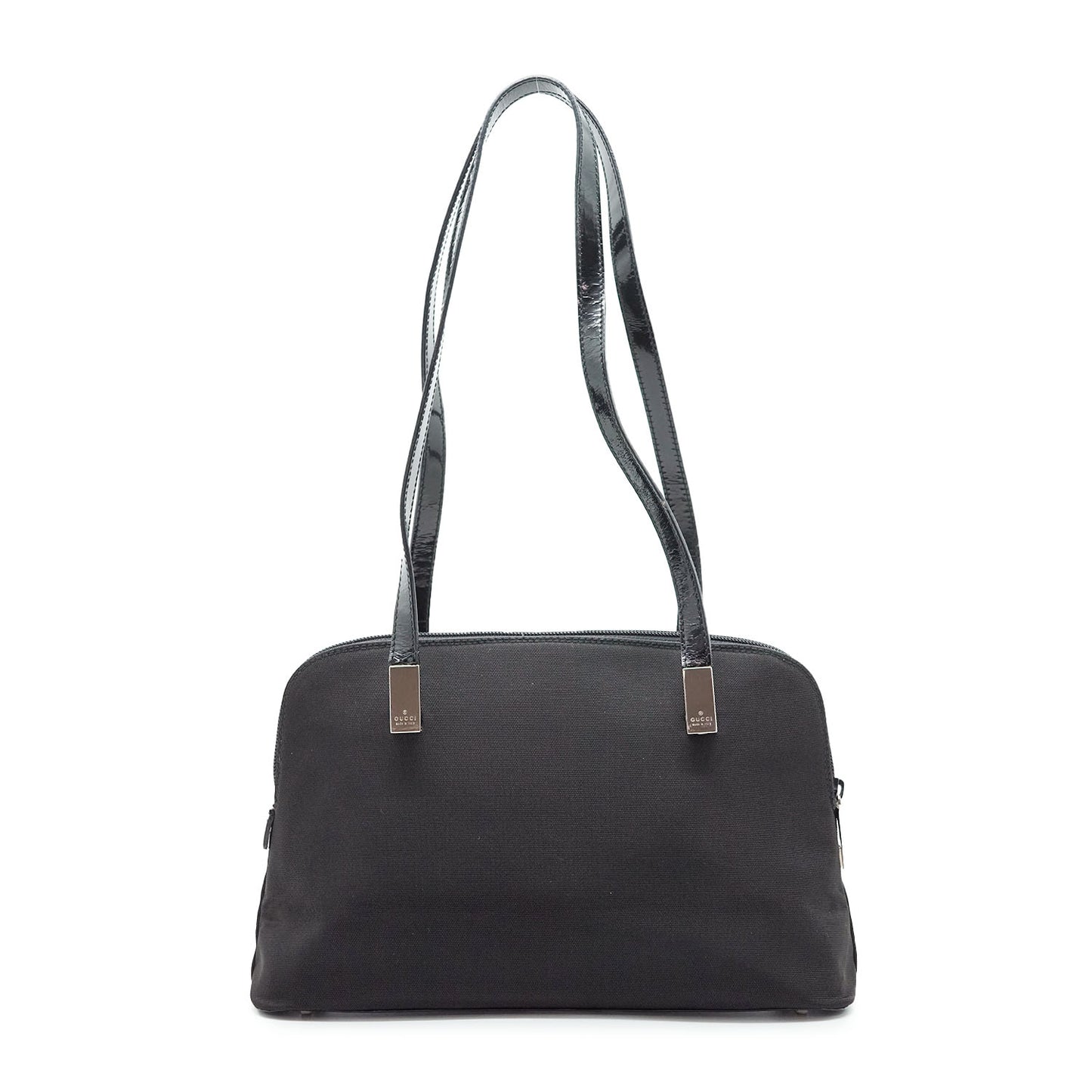 Nylon Patent Leather Shoulder Bag