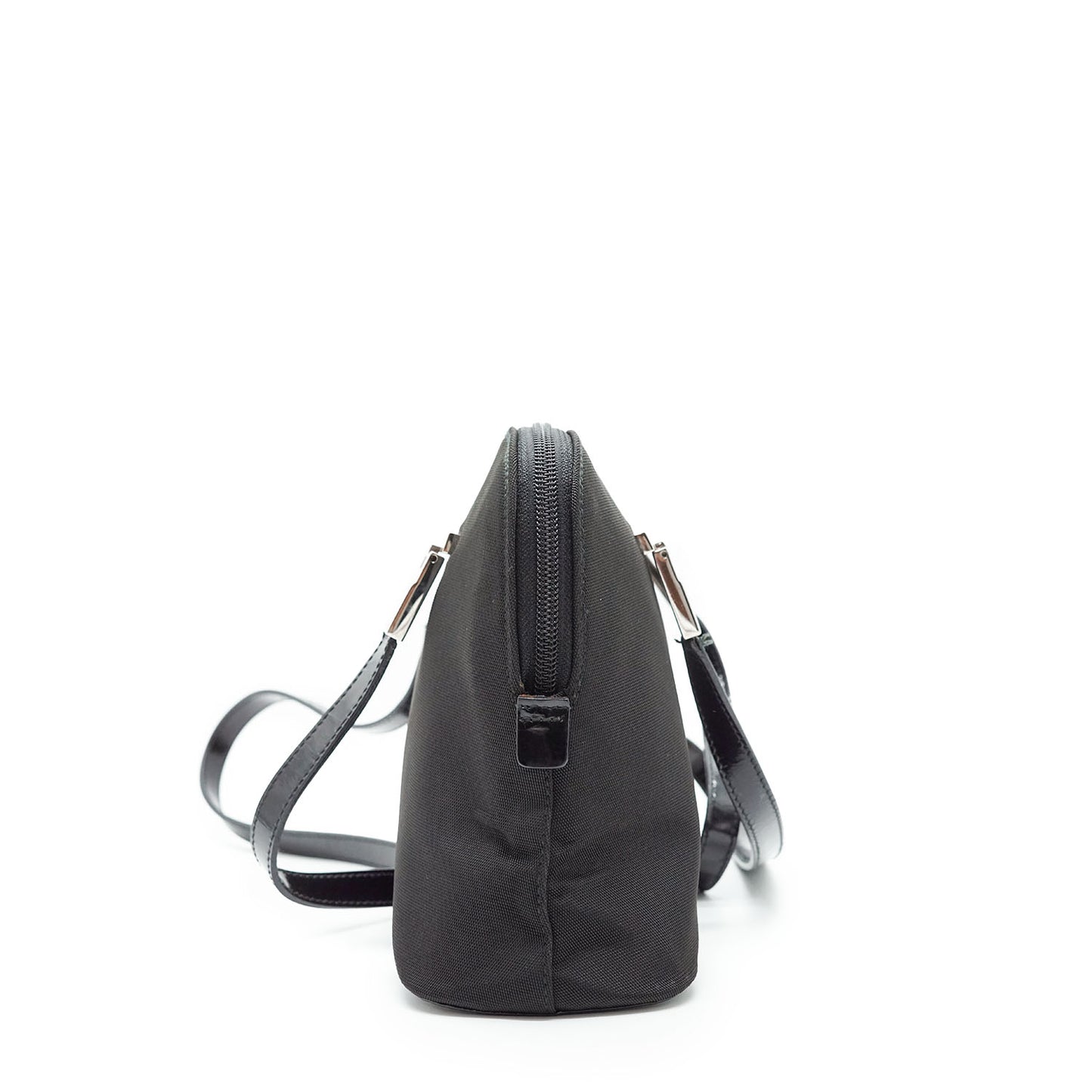 Nylon Patent Leather Shoulder Bag