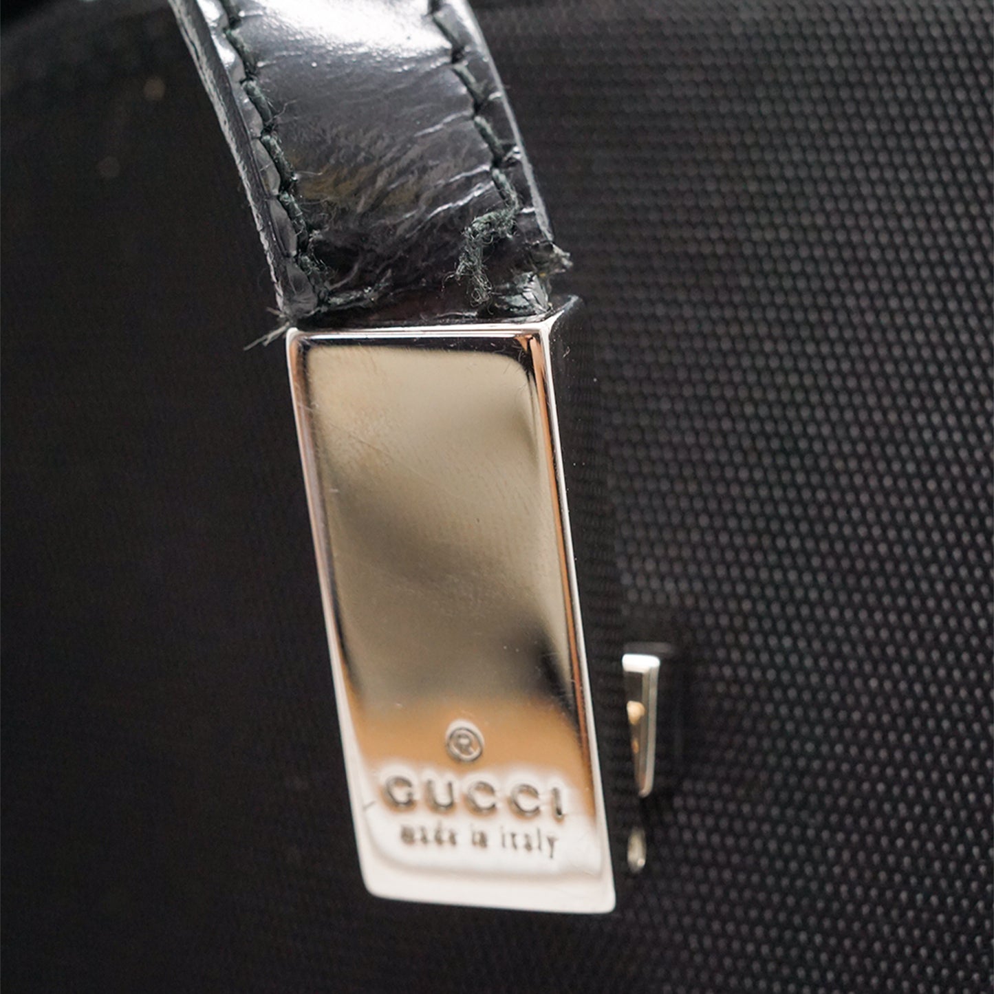 Nylon Patent Leather Shoulder Bag