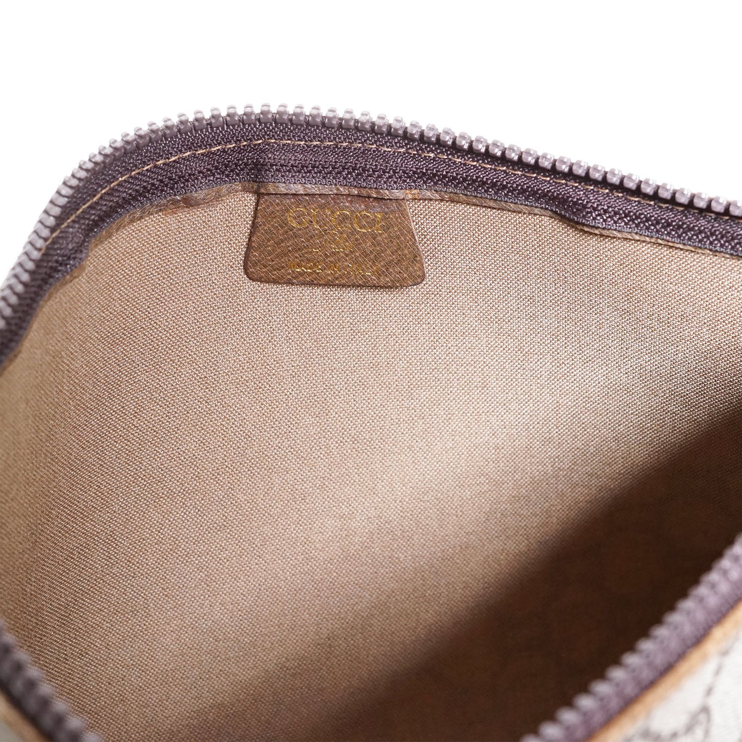 GG Supreme Gucci Plus Vintage Coated Canvas Pouch