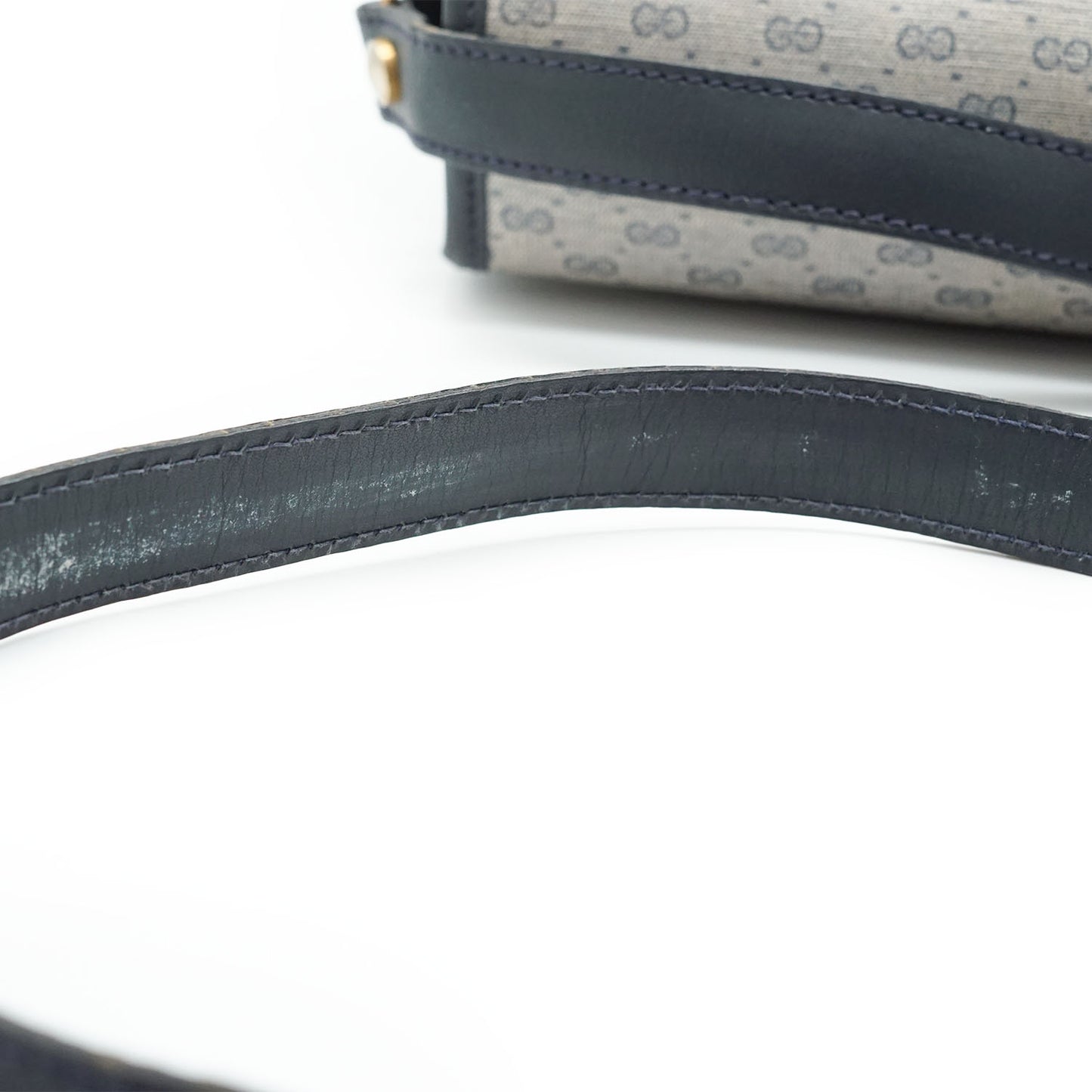 Vintage Microguccissima Flap Crossbody Bag
