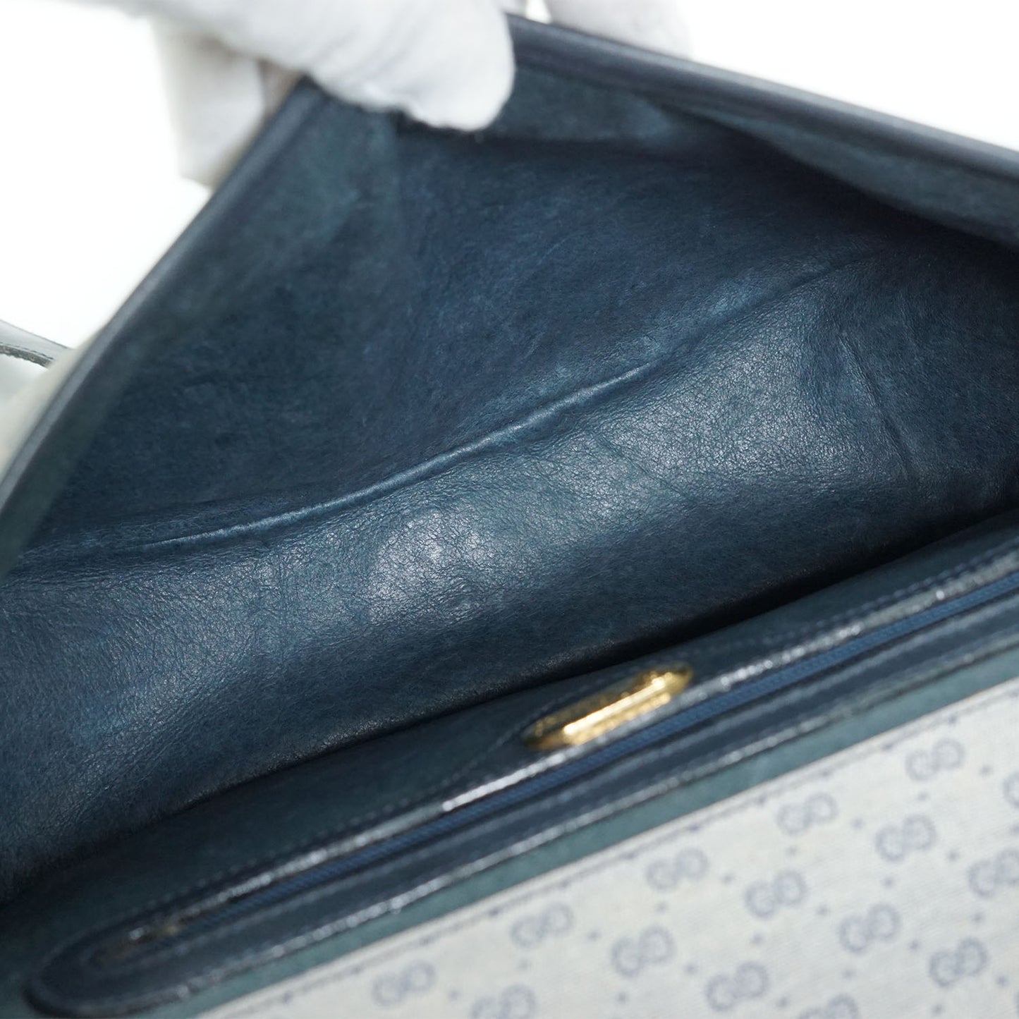 Vintage Microguccissima Flap Crossbody Bag