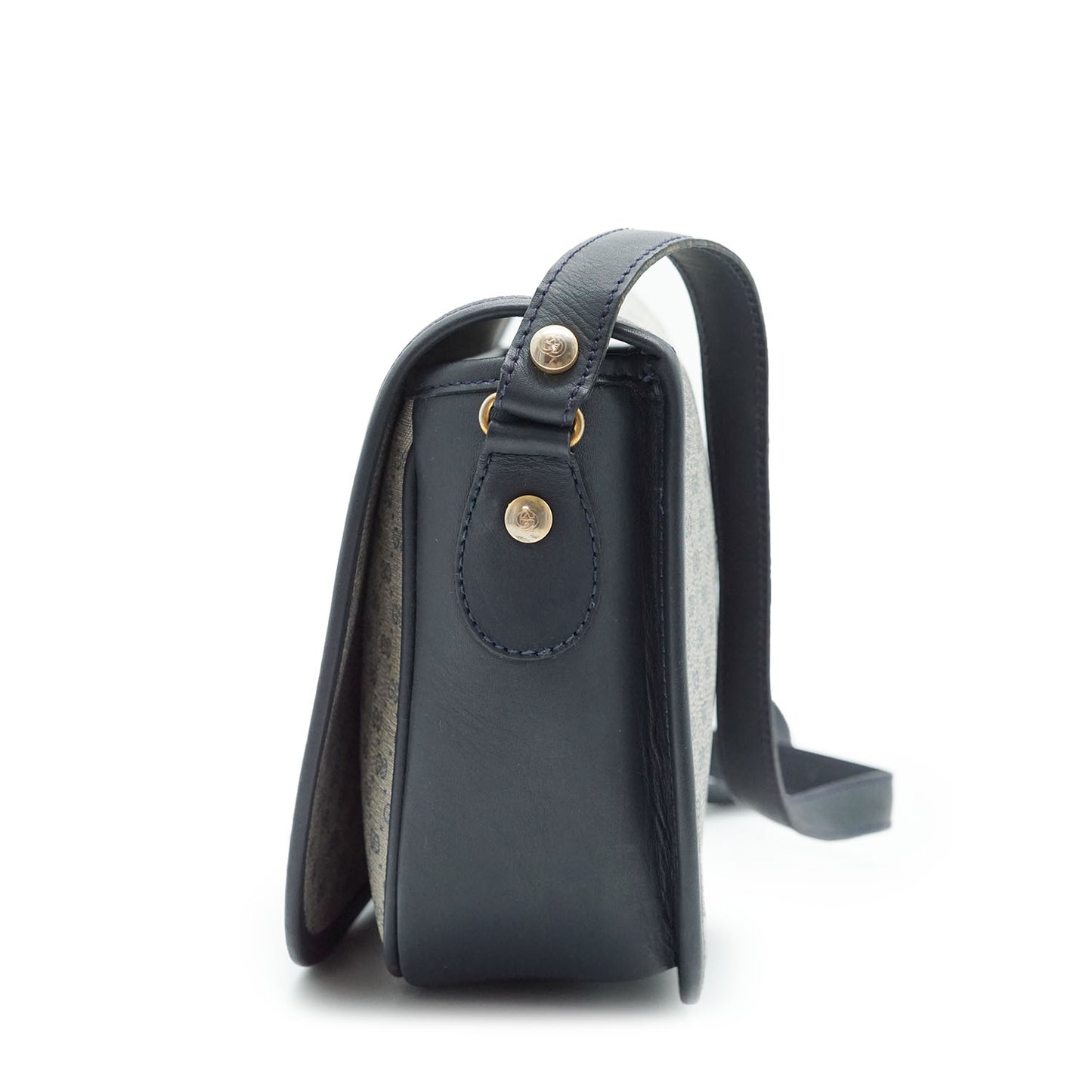 Vintage Microguccissima Flap Crossbody Bag