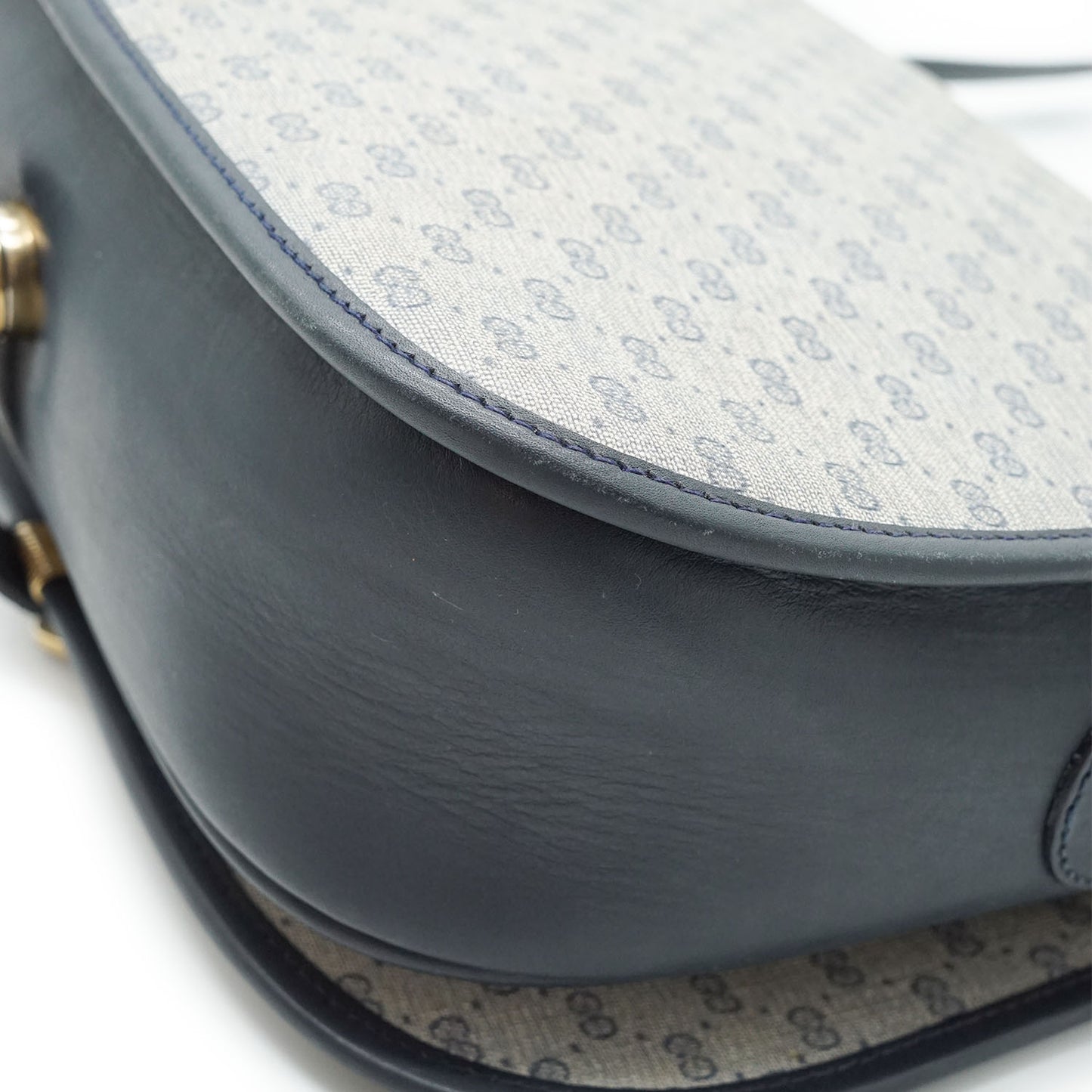 Vintage Microguccissima Flap Crossbody Bag