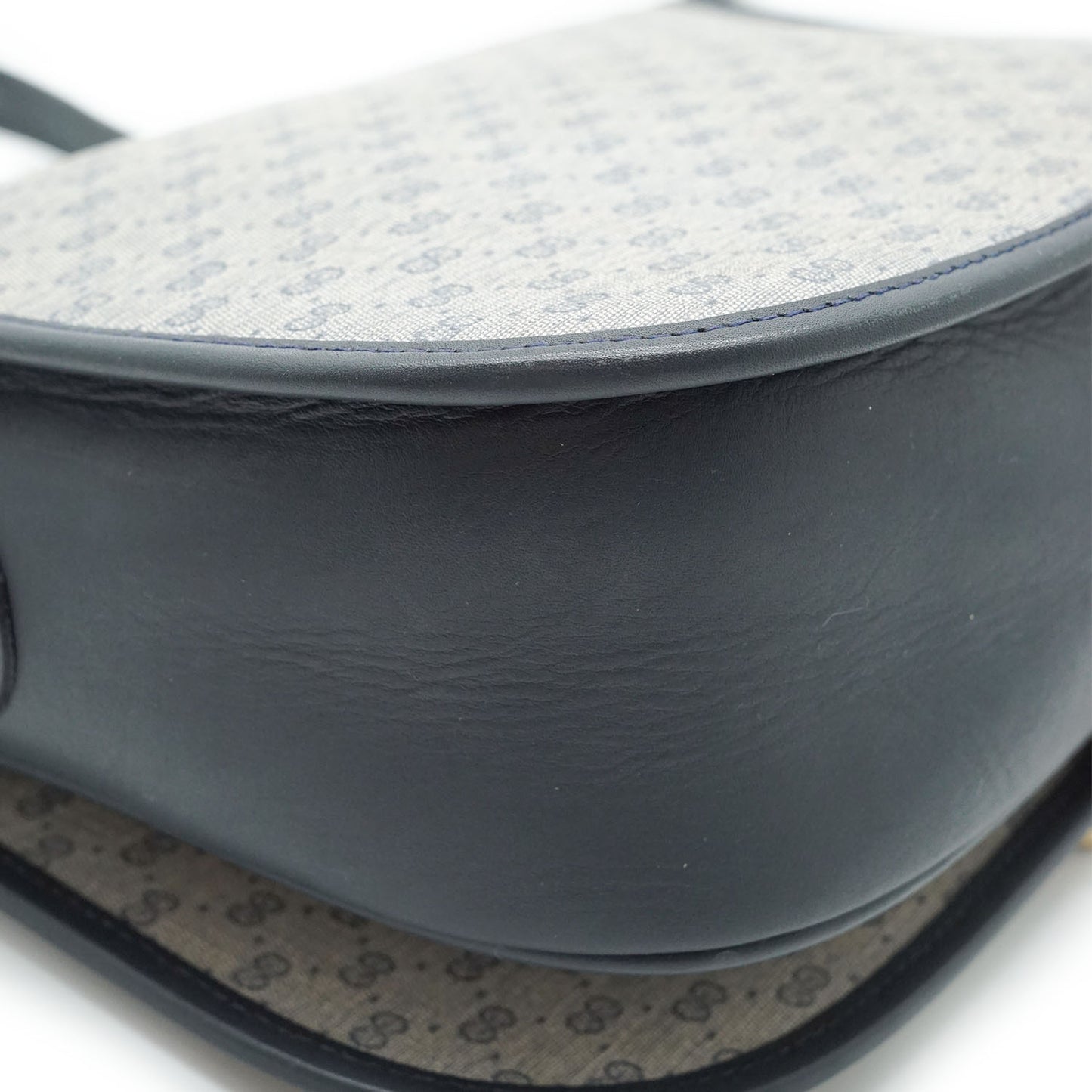 Vintage Microguccissima Flap Crossbody Bag