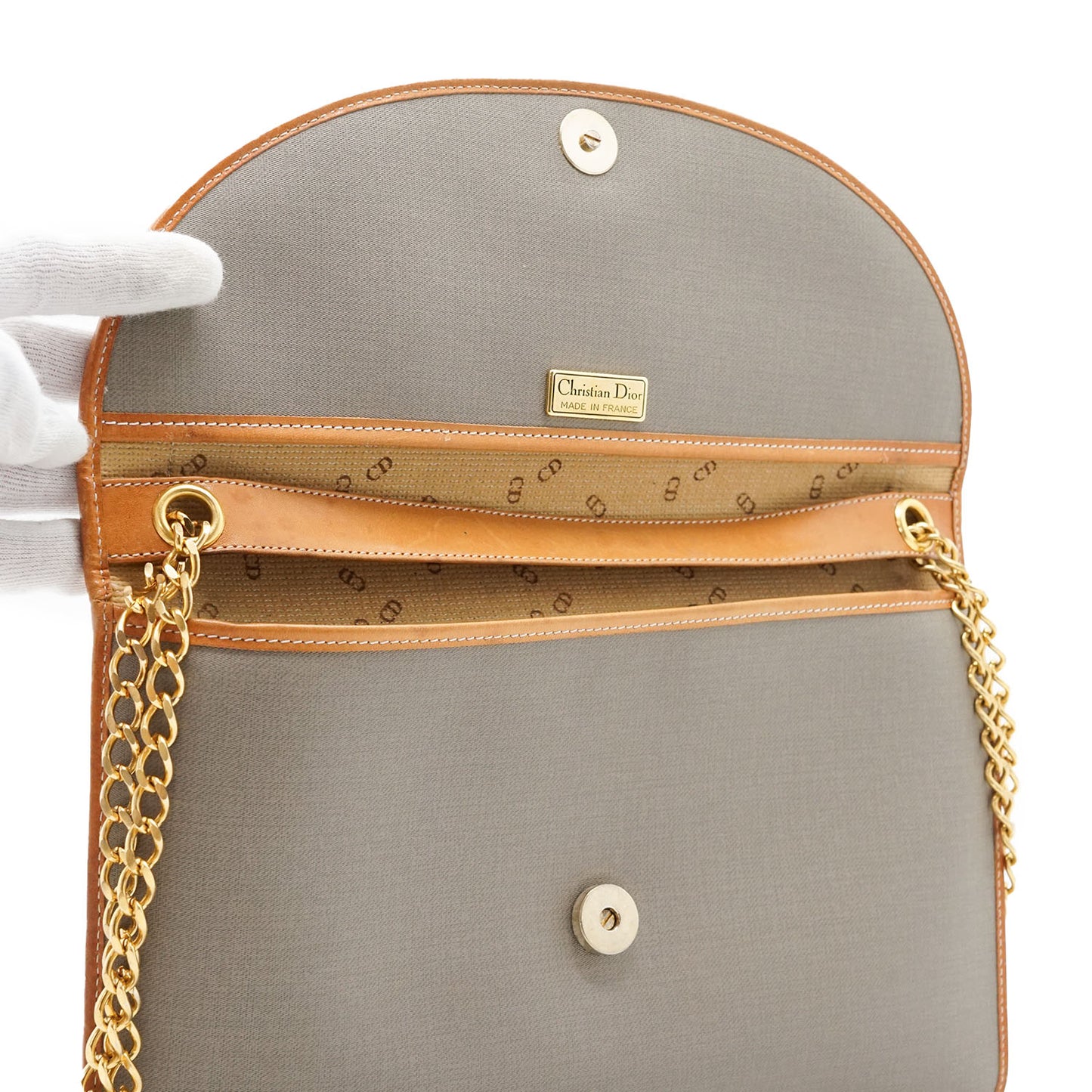 CD Logo Chain Shoulder Bag