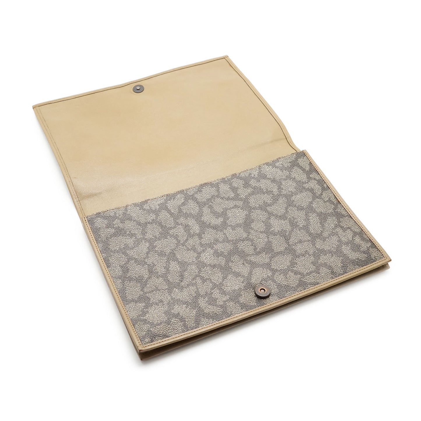 Vintage YSL Giraffe Print Flap Clutch