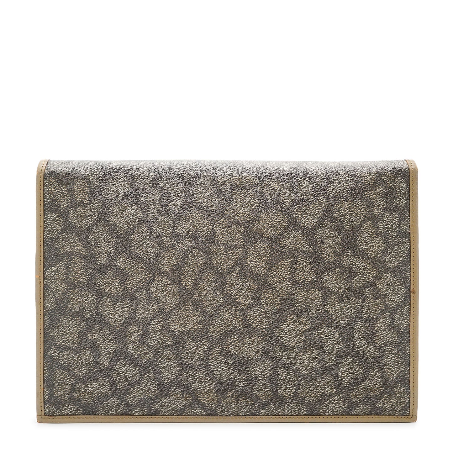 Vintage YSL Giraffe Print Flap Clutch