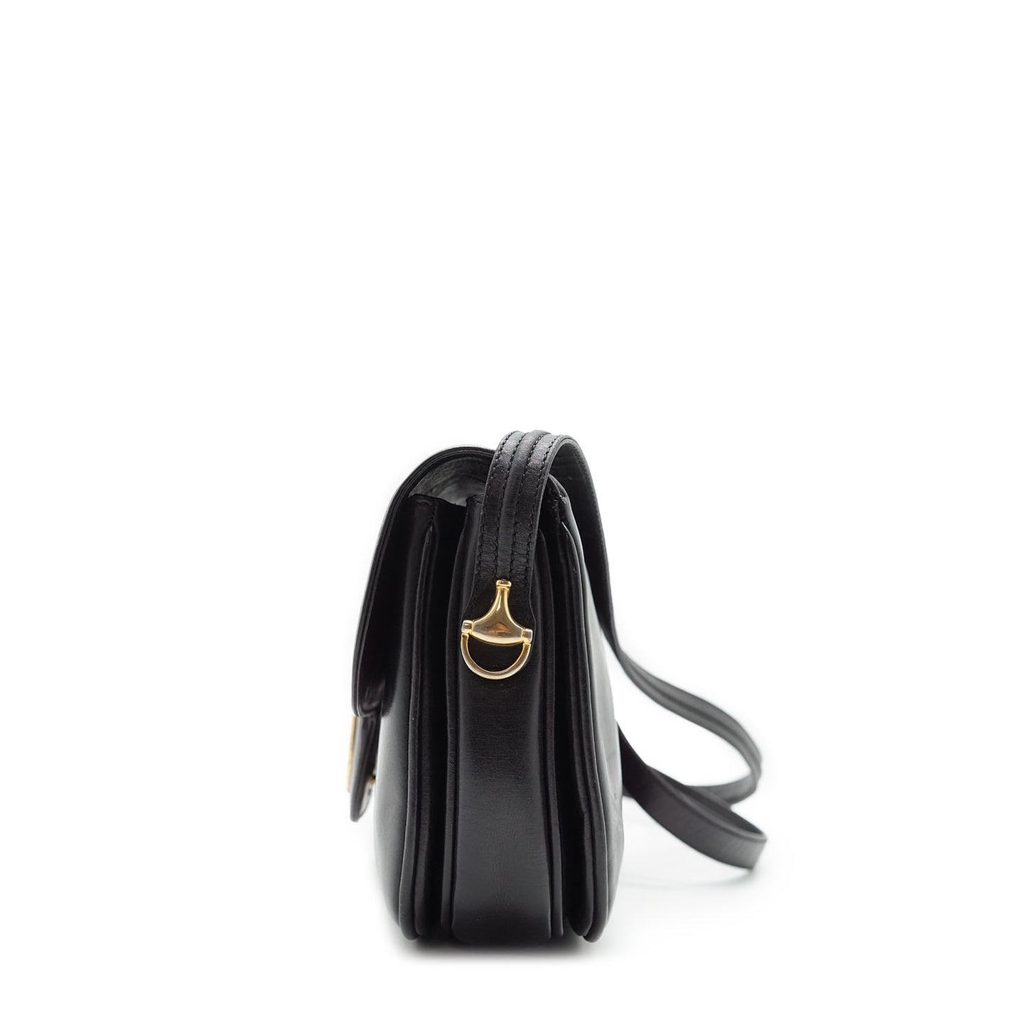 Vintage Horsebit Lock Box Shoulder Bag