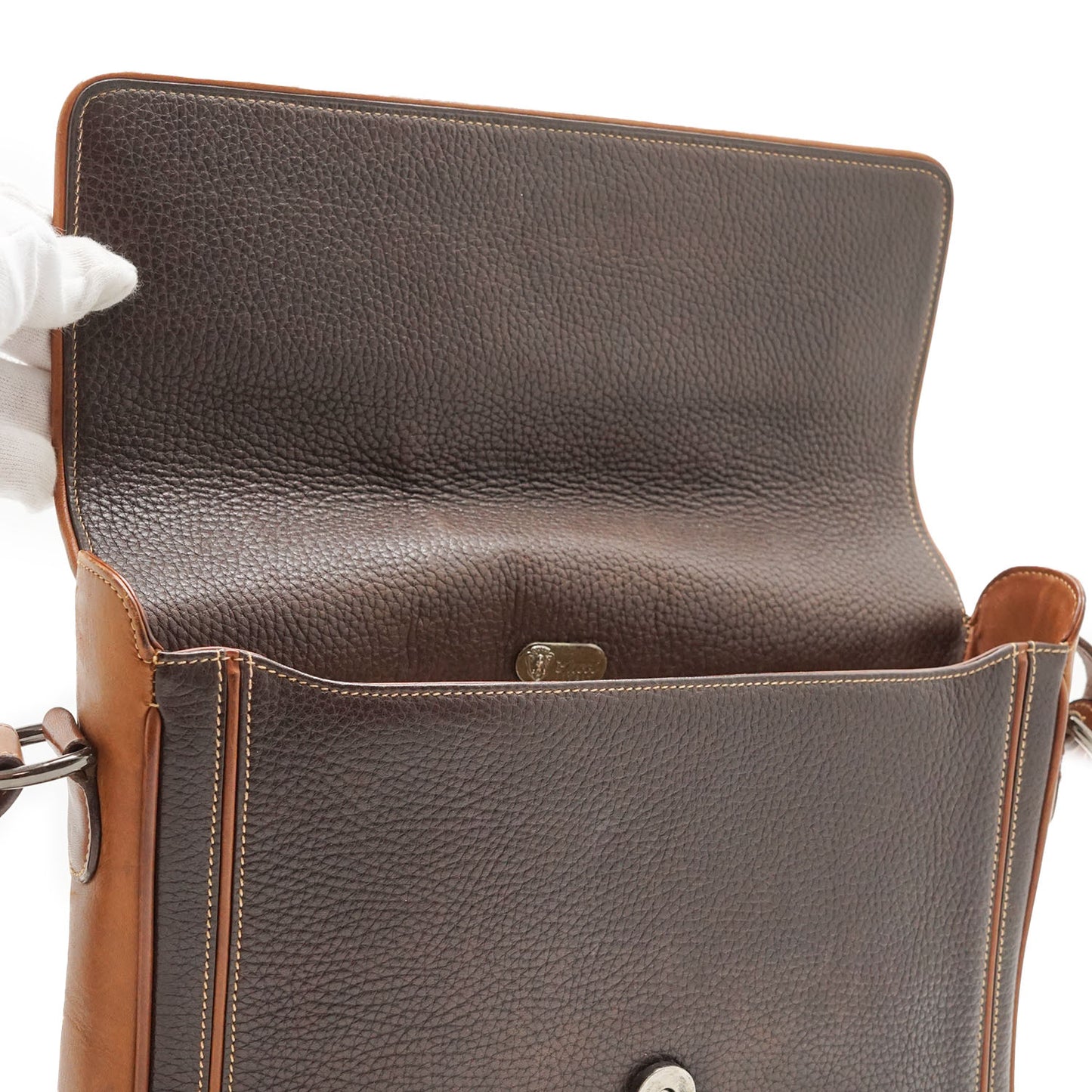 Vintage Triangle Detail Shoulder Bag