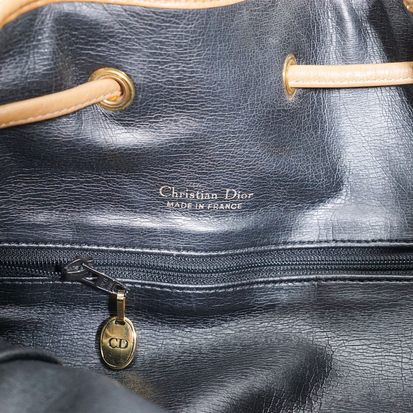 Vintage CD Large Bucket Bag