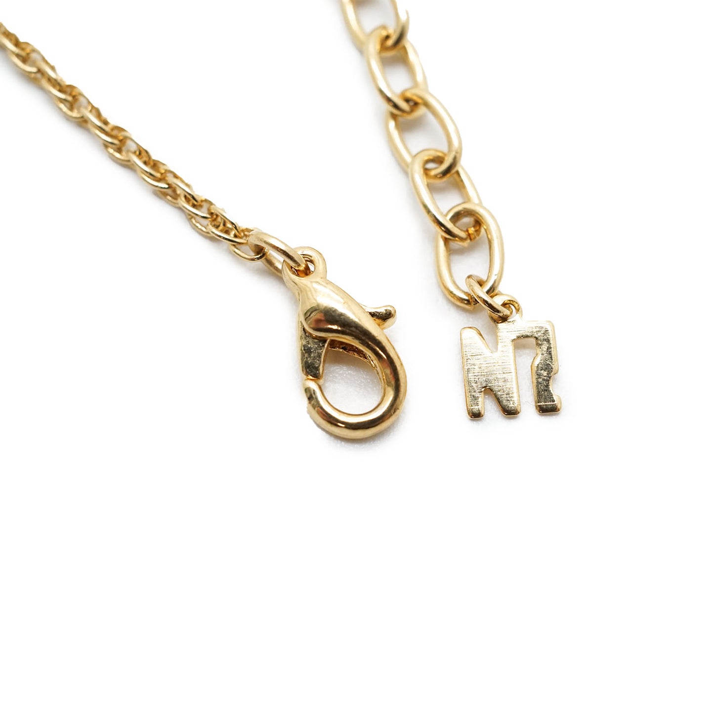 NR Rhinestone Teardrop Pendant Necklace
