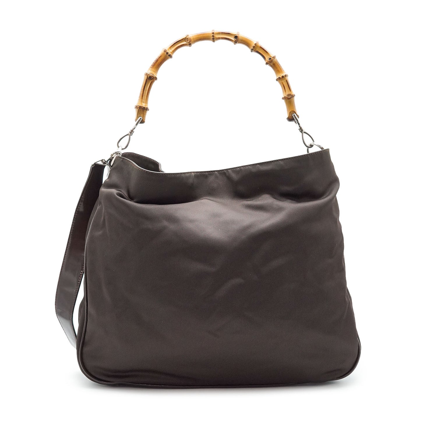 Bamboo Nylon Hobo Bag