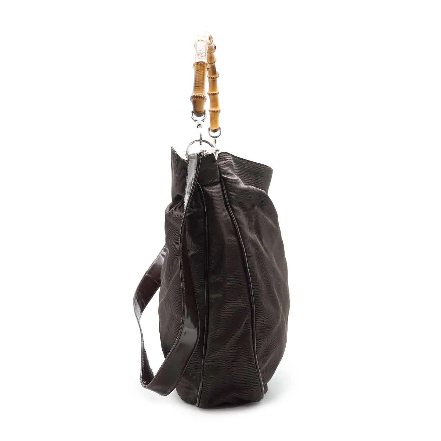 Bamboo Nylon Hobo Bag