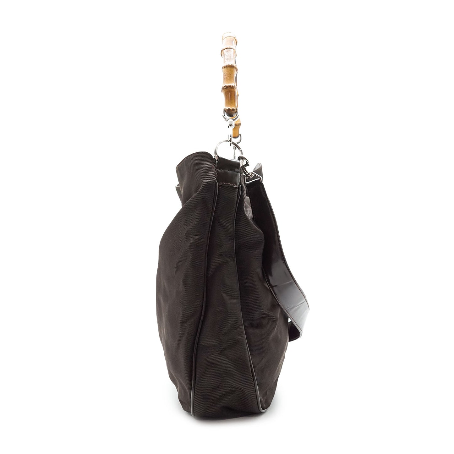Bamboo Nylon Hobo Bag