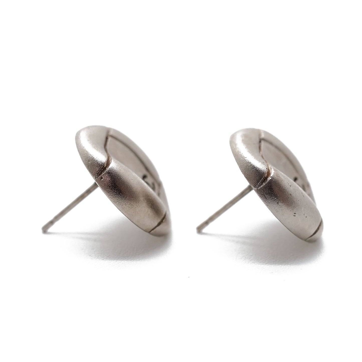 CC Logo Round Button Earrings
