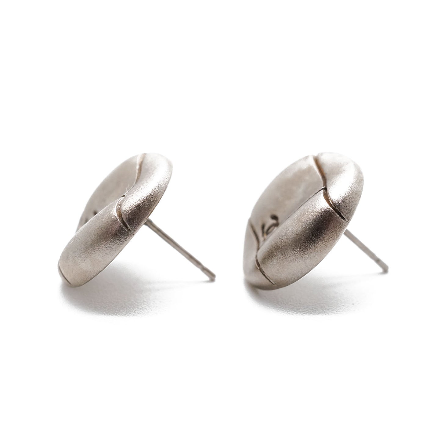 CC Logo Round Button Earrings