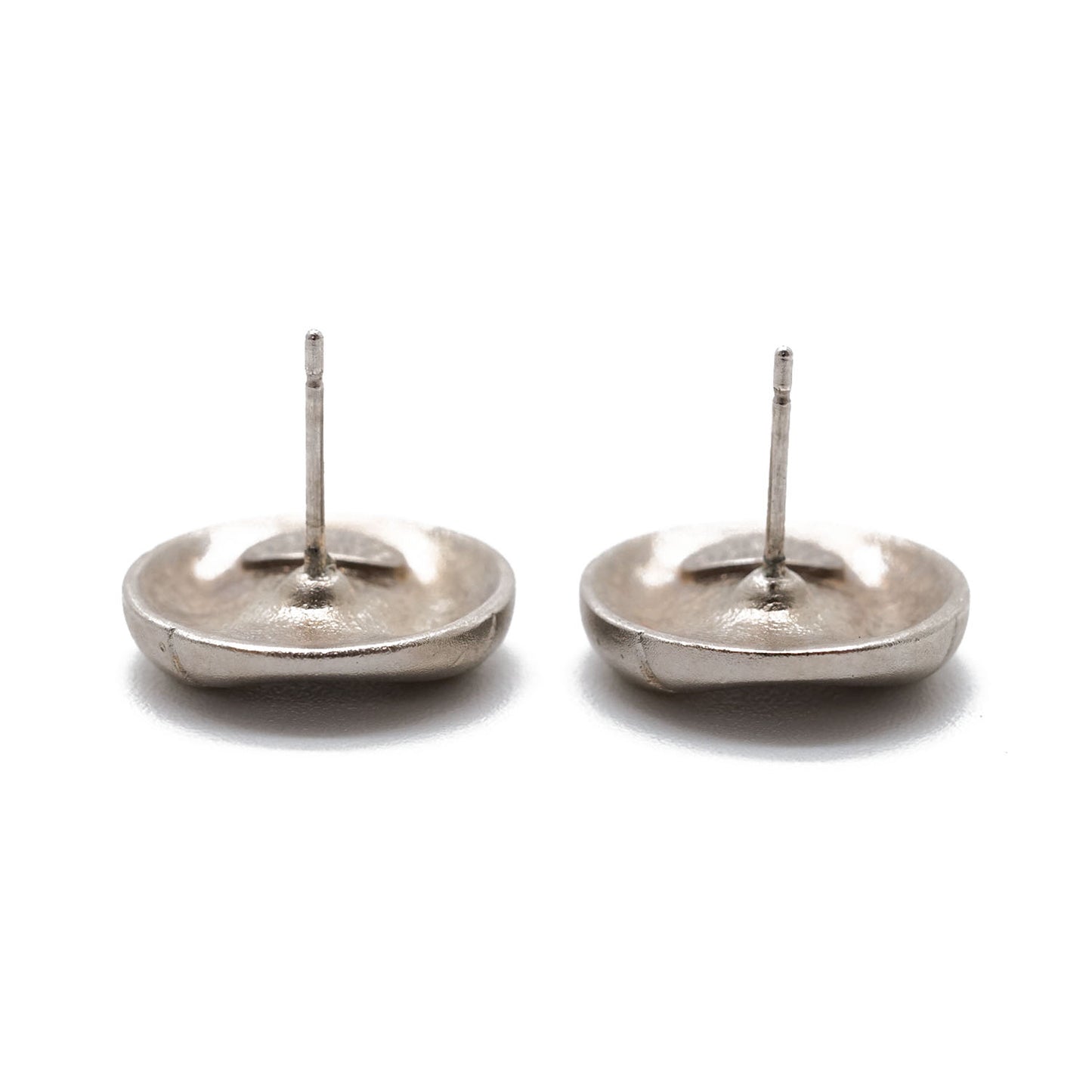 CC Logo Round Button Earrings