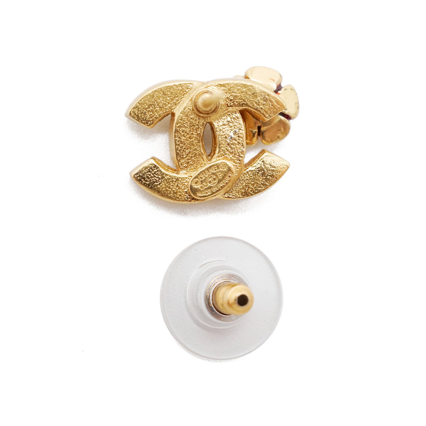 CC Logo Camellia Earrings GP