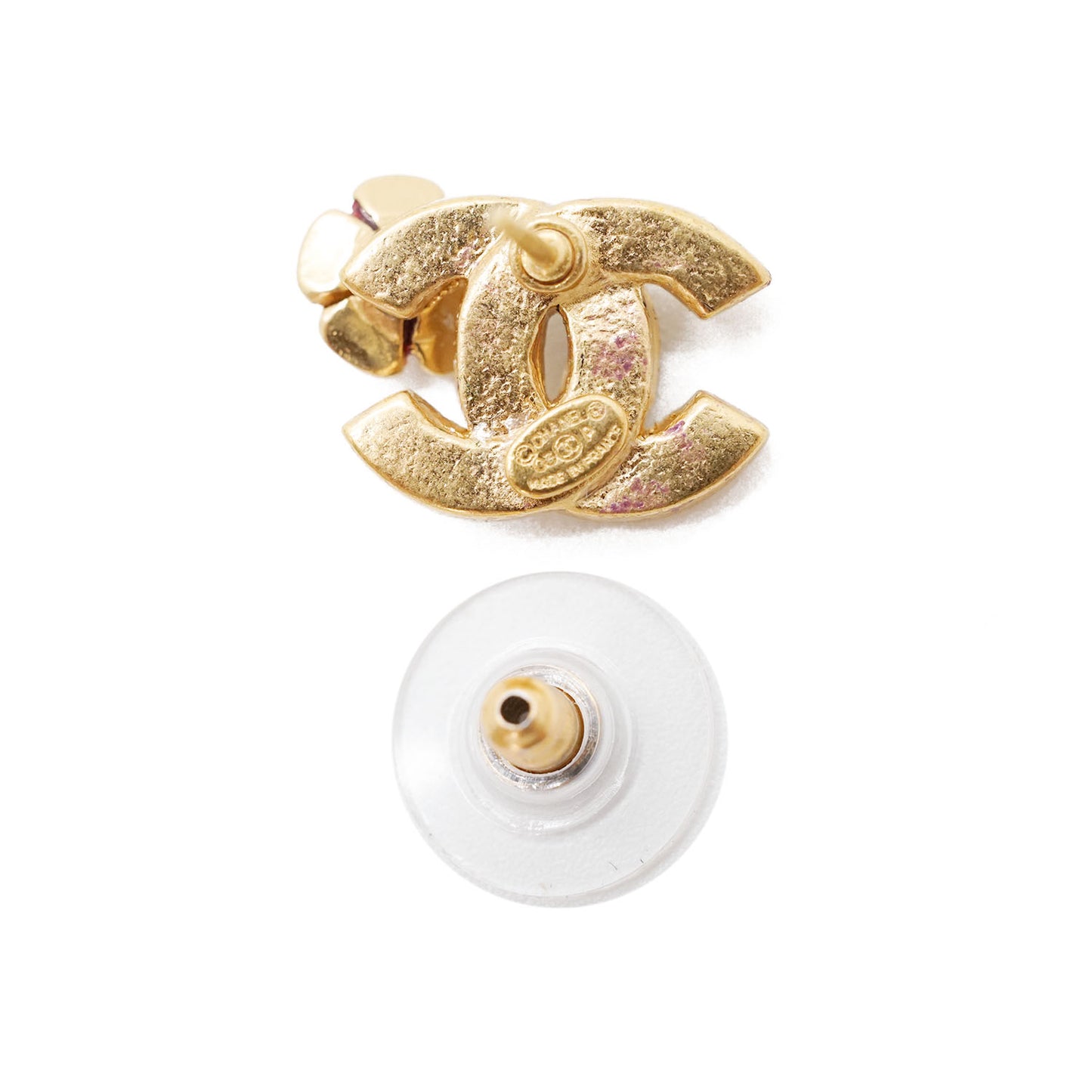 CC Logo Camellia Earrings GP