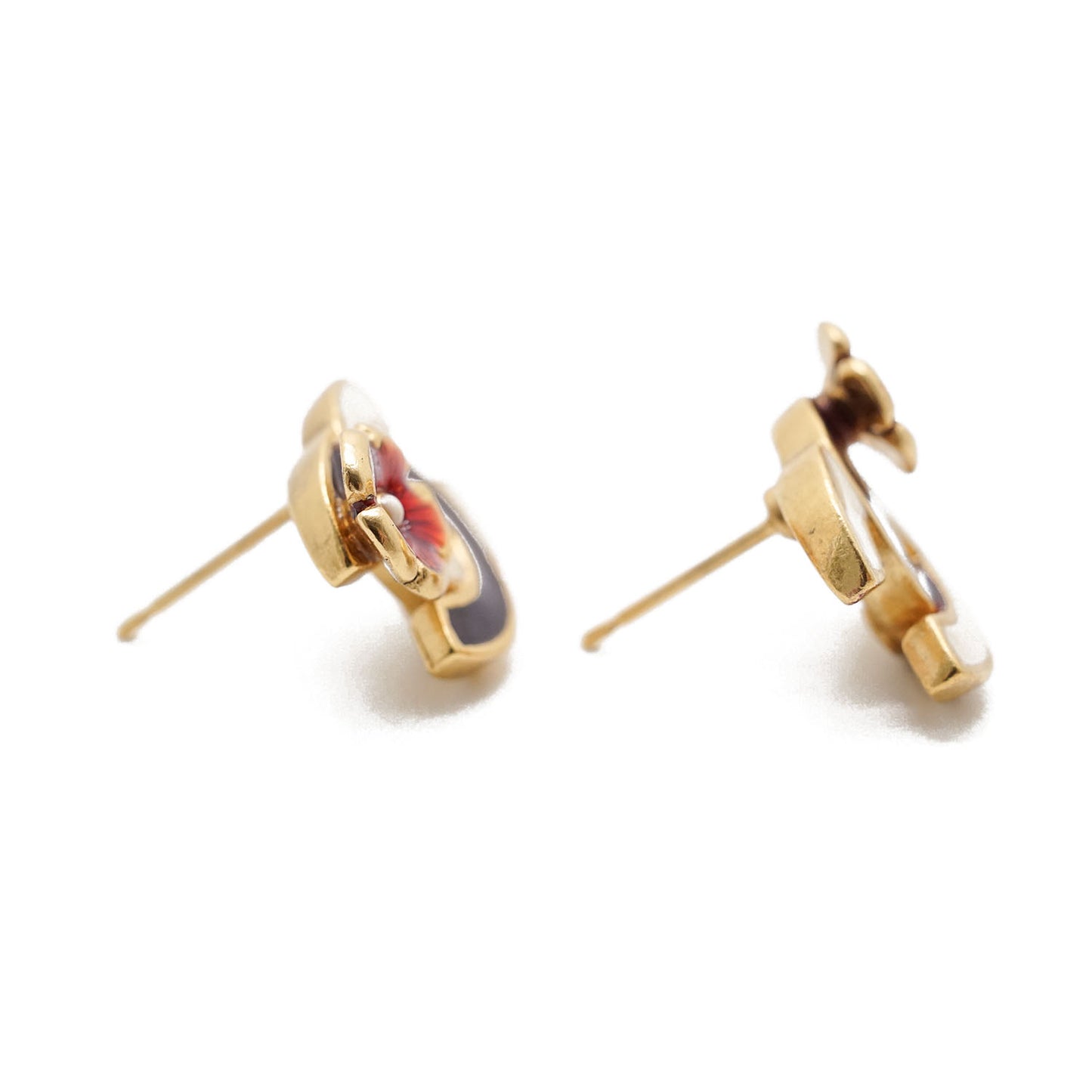 CC Logo Camellia Earrings GP