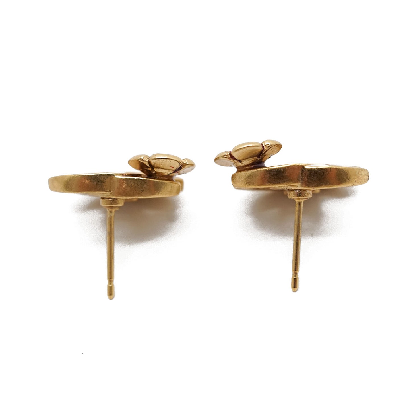 CC Logo Camellia Earrings GP