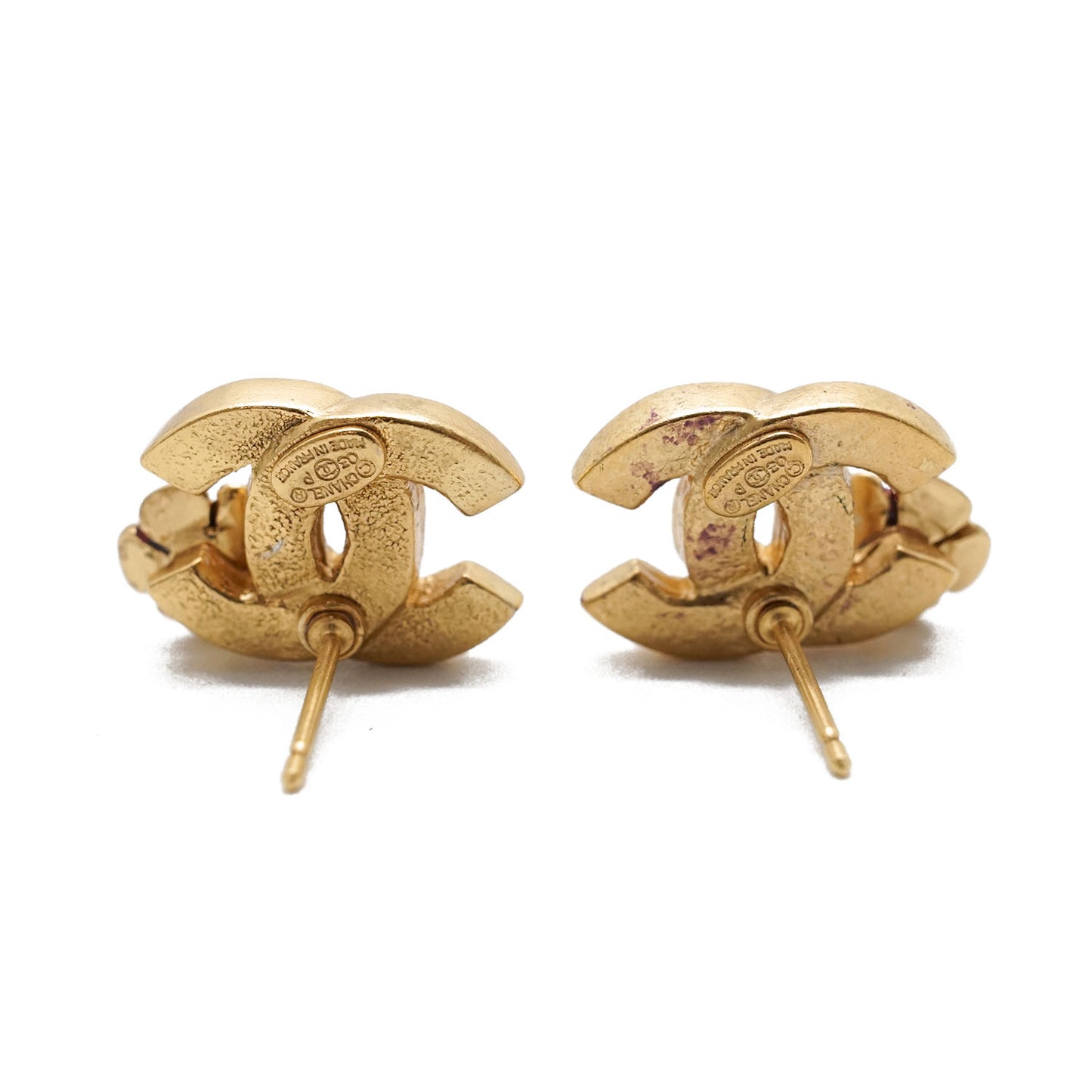 CC Logo Camellia Earrings GP