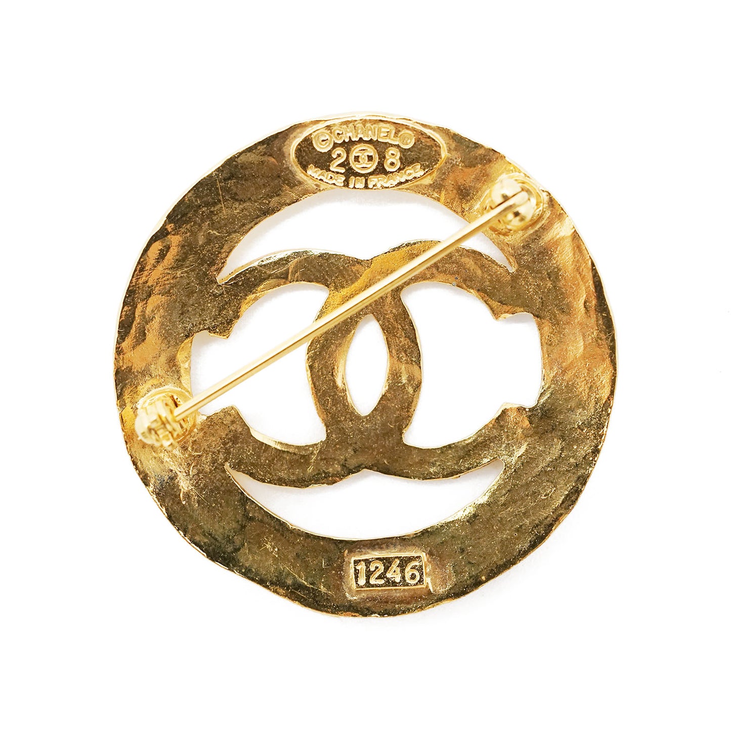 Cut-out CC Chanel Paris Brooch GP
