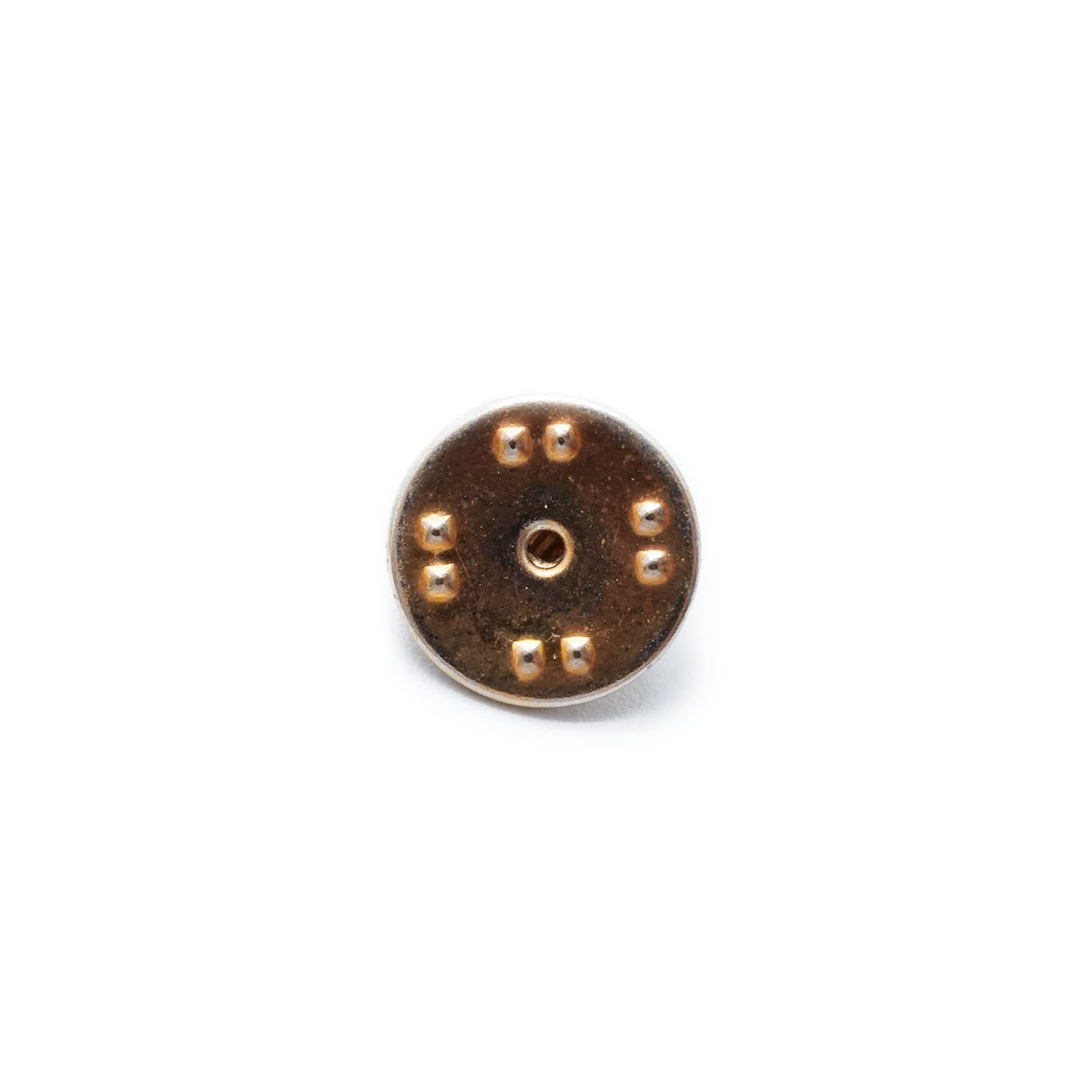 Vintage Lucite Dome CC Pin Brooch