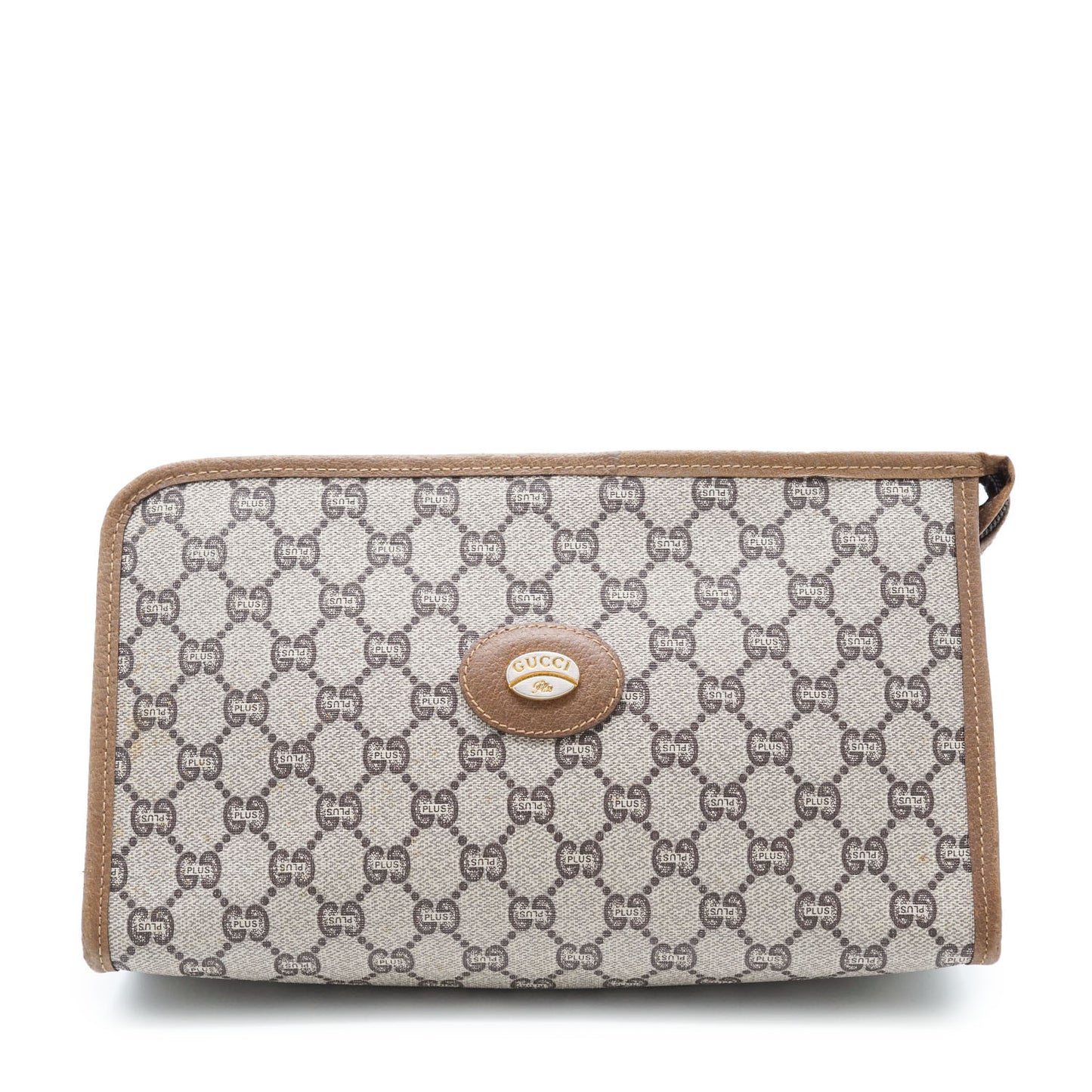 GG Supreme Gucci Plus Vintage Coated Canvas Clutch