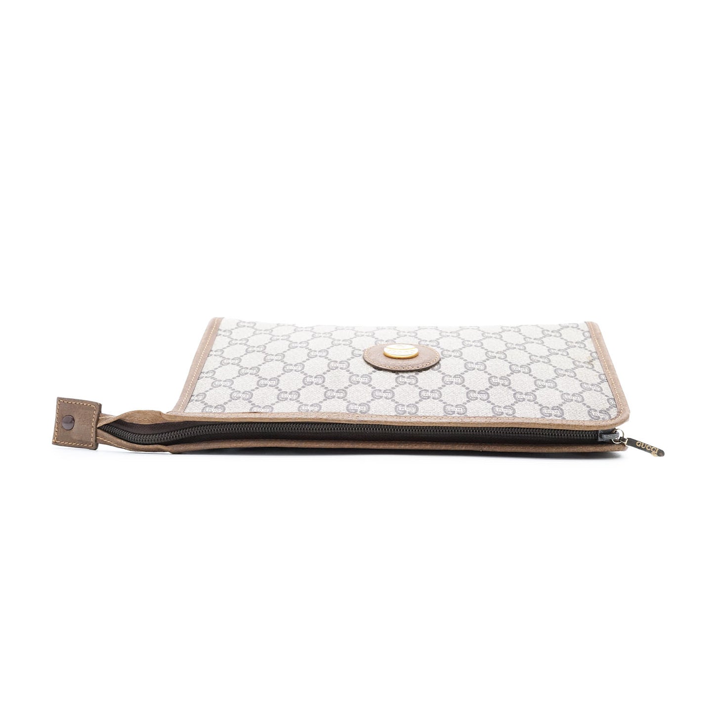 GG Supreme Gucci Plus Vintage Coated Canvas Clutch