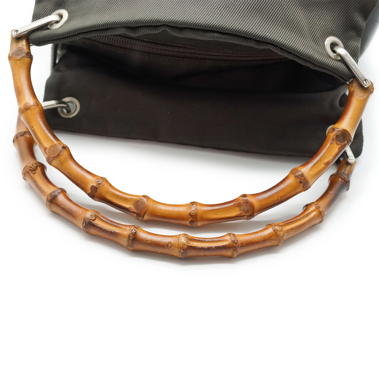 Bamboo Nylon Small Handbag