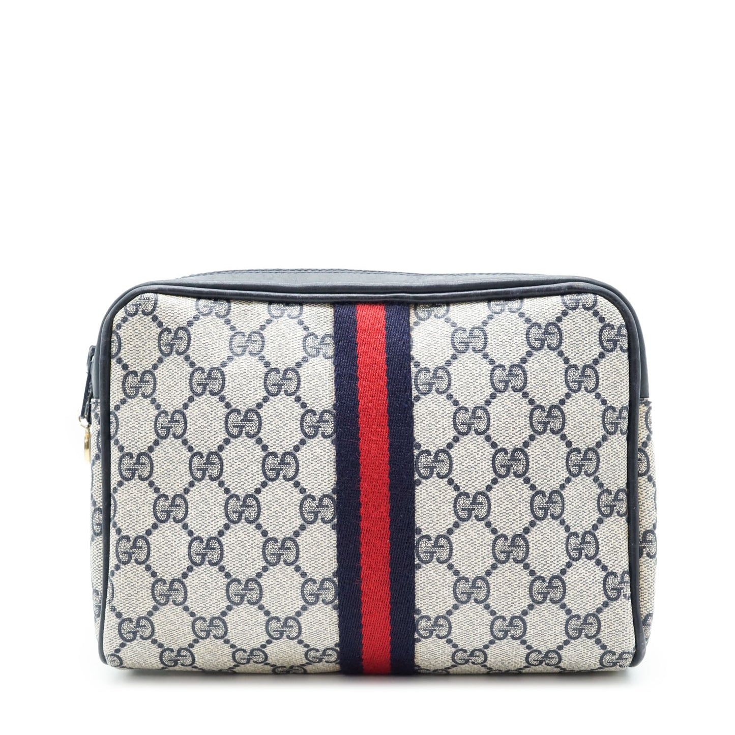 Vintage GG Supreme Coated Canvas Ophidia Clutch