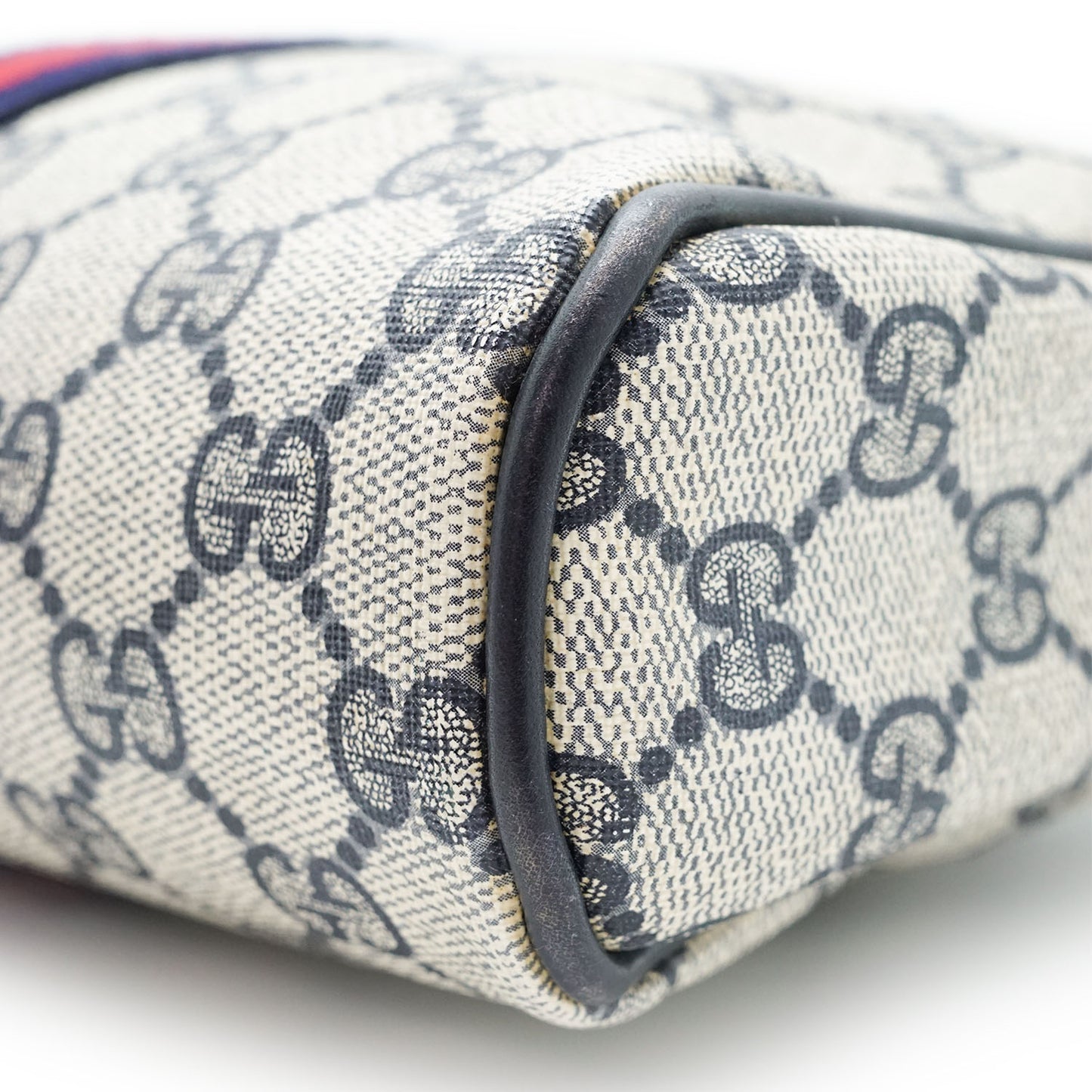 Vintage GG Supreme Coated Canvas Ophidia Clutch